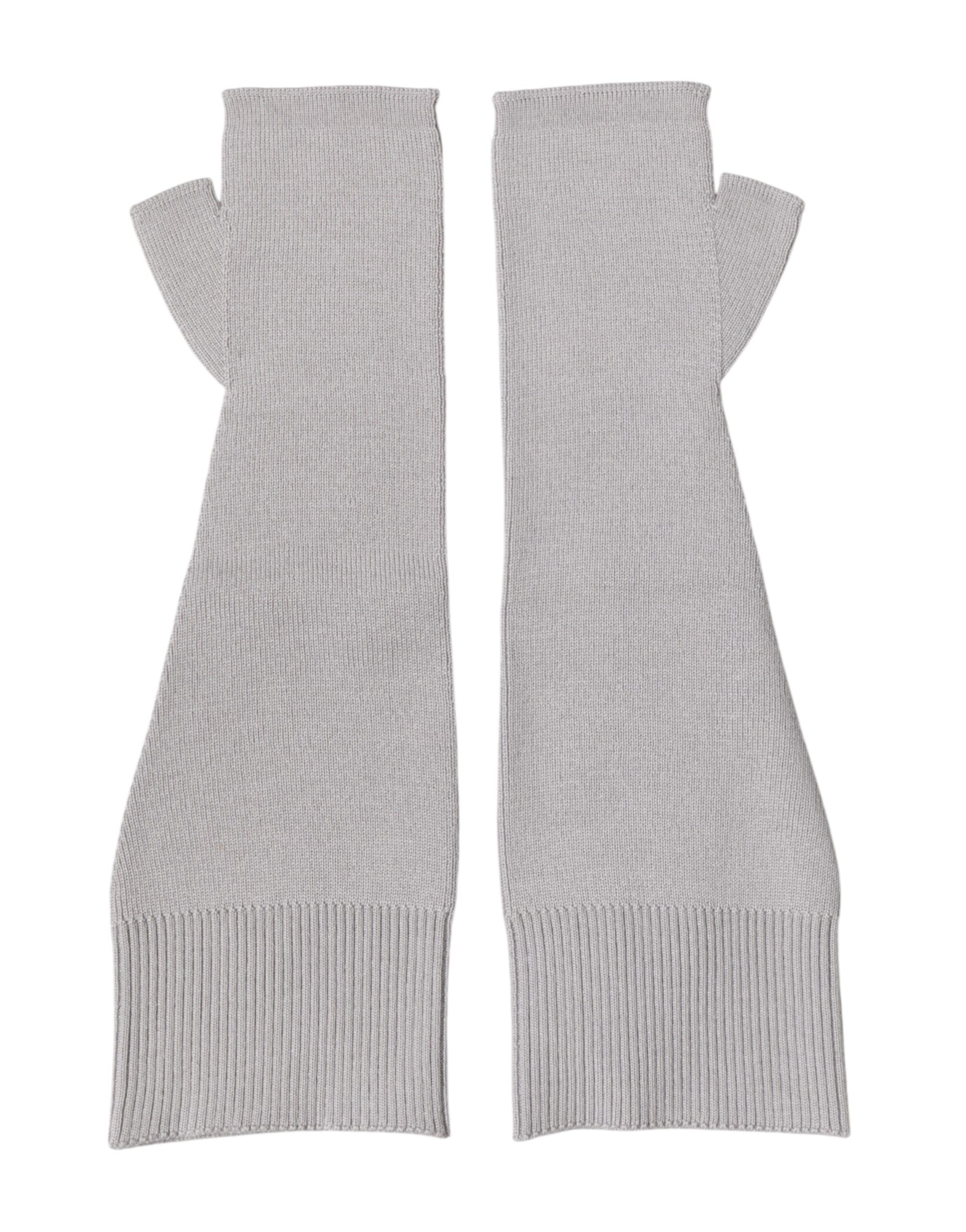 Virgin Wool Knitted Fingerless Men Men's Gloves - Dolce & Gabbana - Modalova