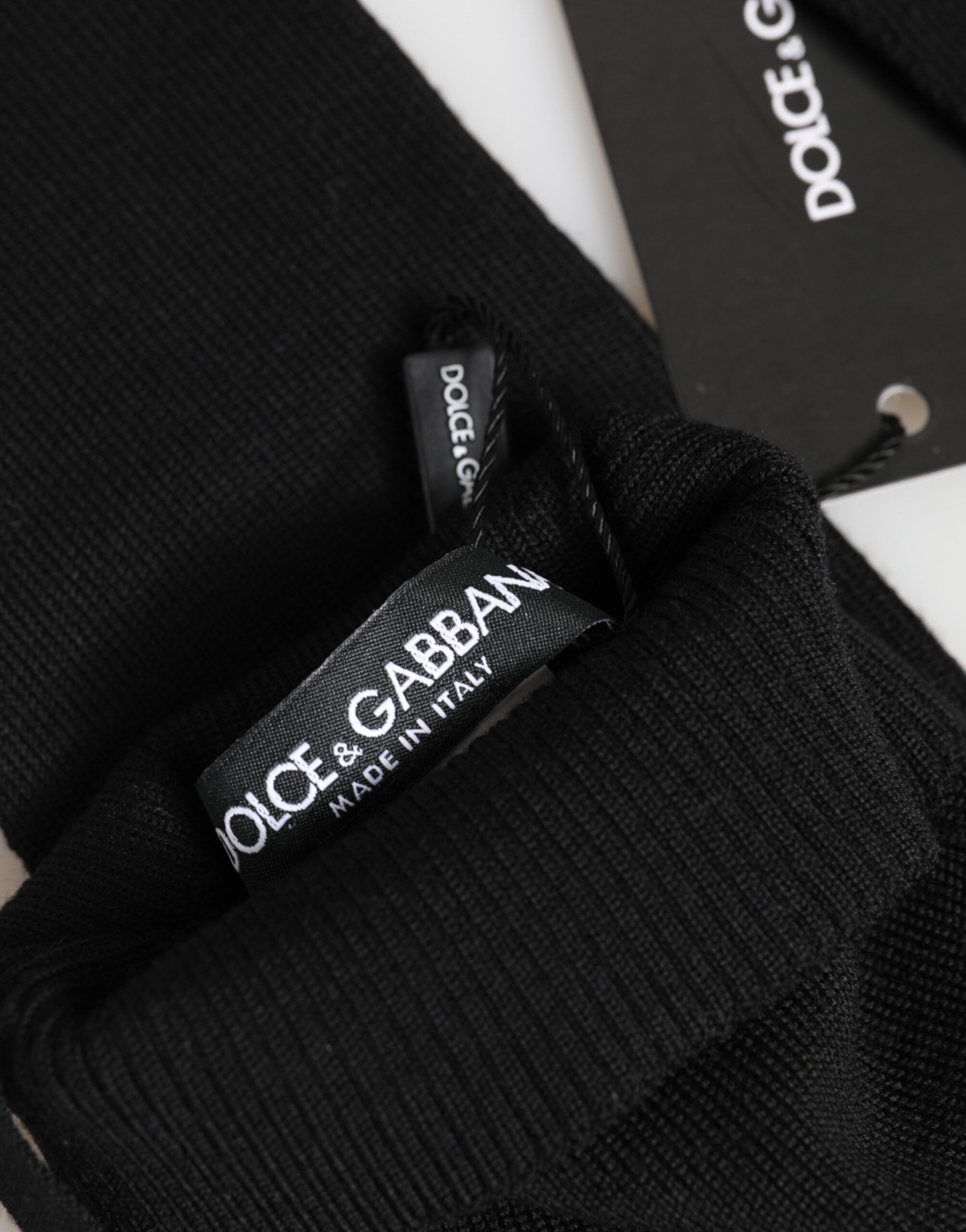 Virgin Wool Knitted Fingerless Men Men's Gloves - Dolce & Gabbana - Modalova