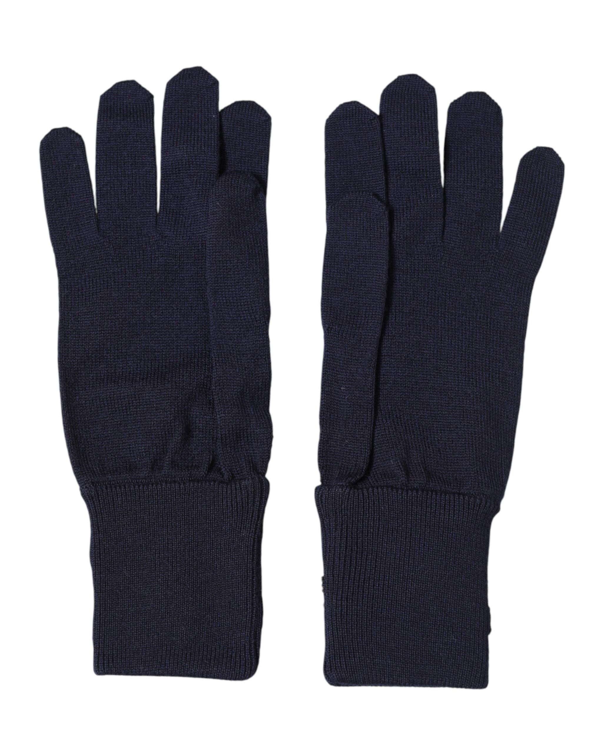Wool Knit #DMen'sLondon Embroidered Mitten Men's Gloves - Dolce & Gabbana - Modalova