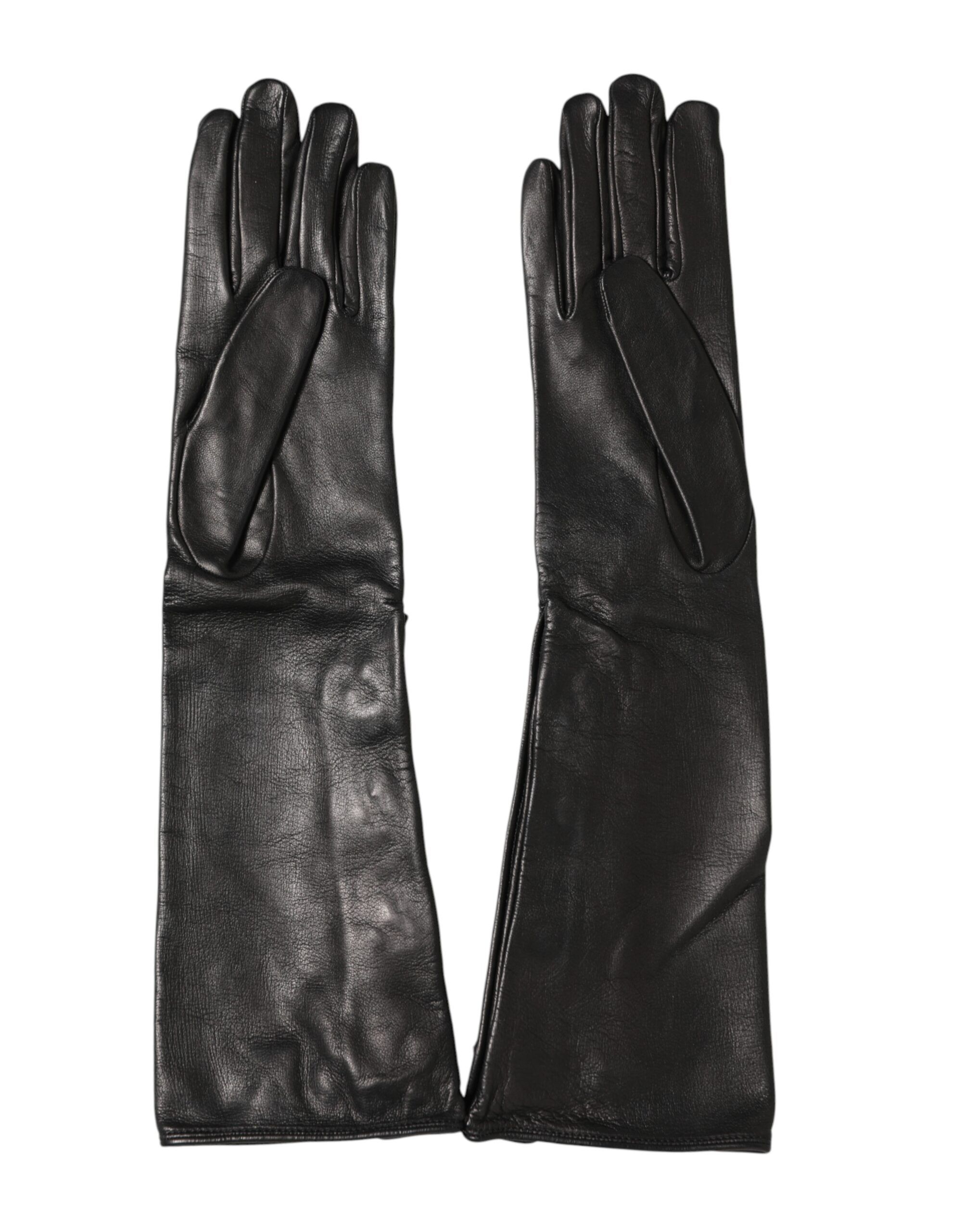 Leather Embellished Long Mitten Women's Gloves - Dolce & Gabbana - Modalova