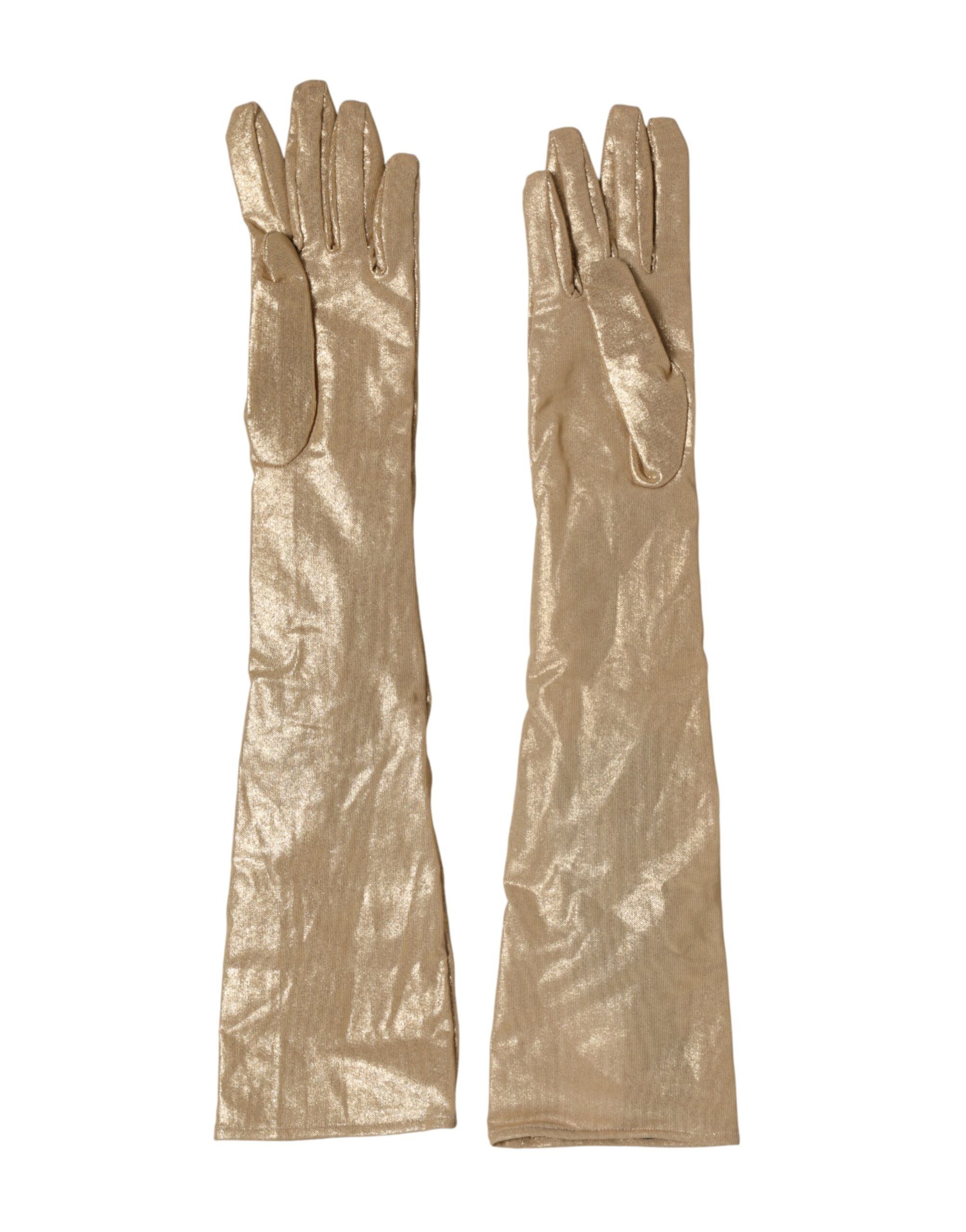 Satin Crystal Elbow Length Mitten Women's Gloves - Dolce & Gabbana - Modalova