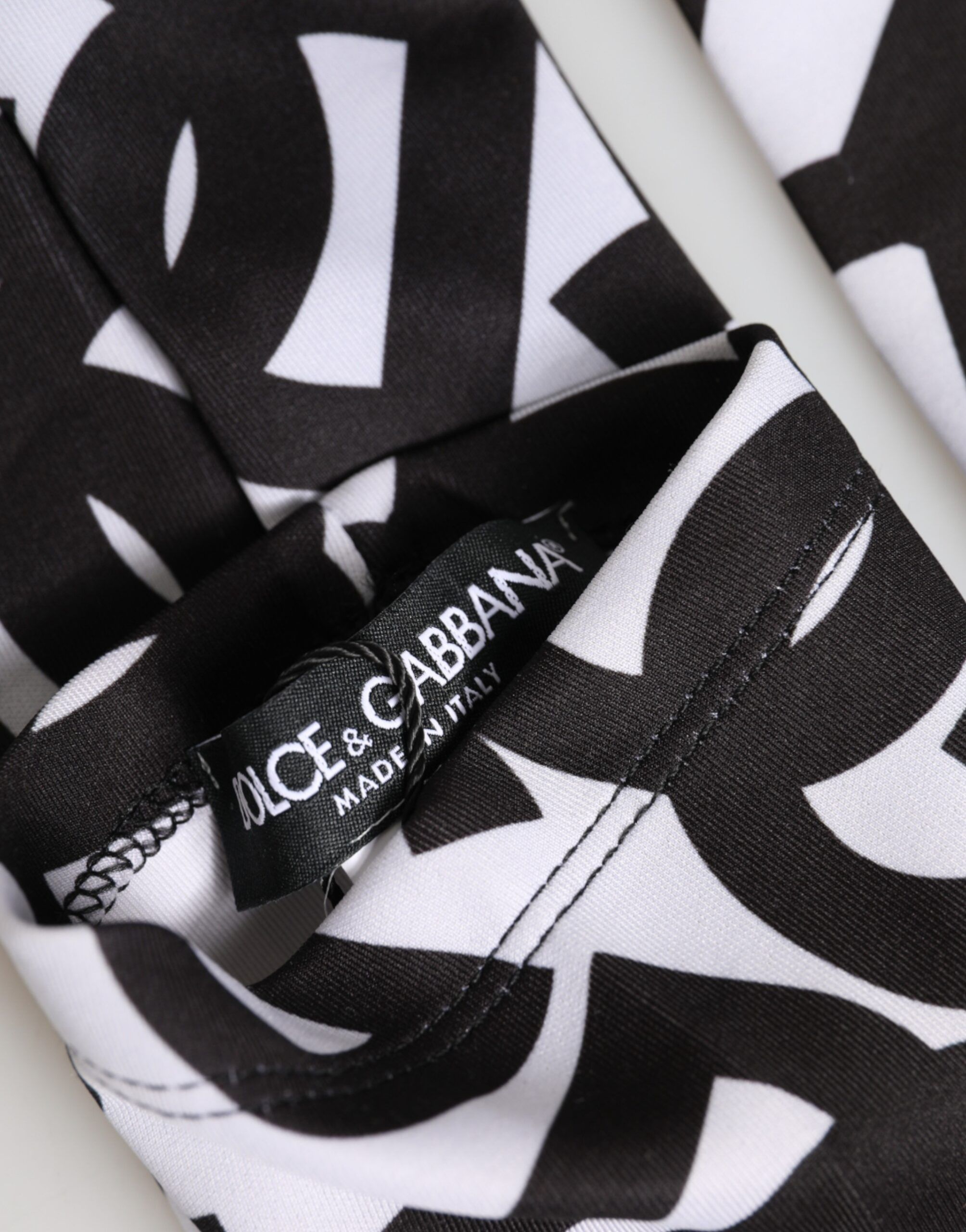 Black White DG Logo Elbow Length Mitten Women's Gloves - Dolce & Gabbana - Modalova
