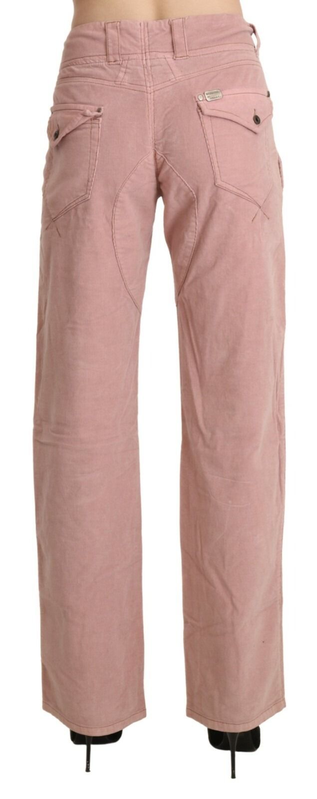 Cotton High Waist Straight Trouser Women's Pants - Ermanno Scervino - Modalova