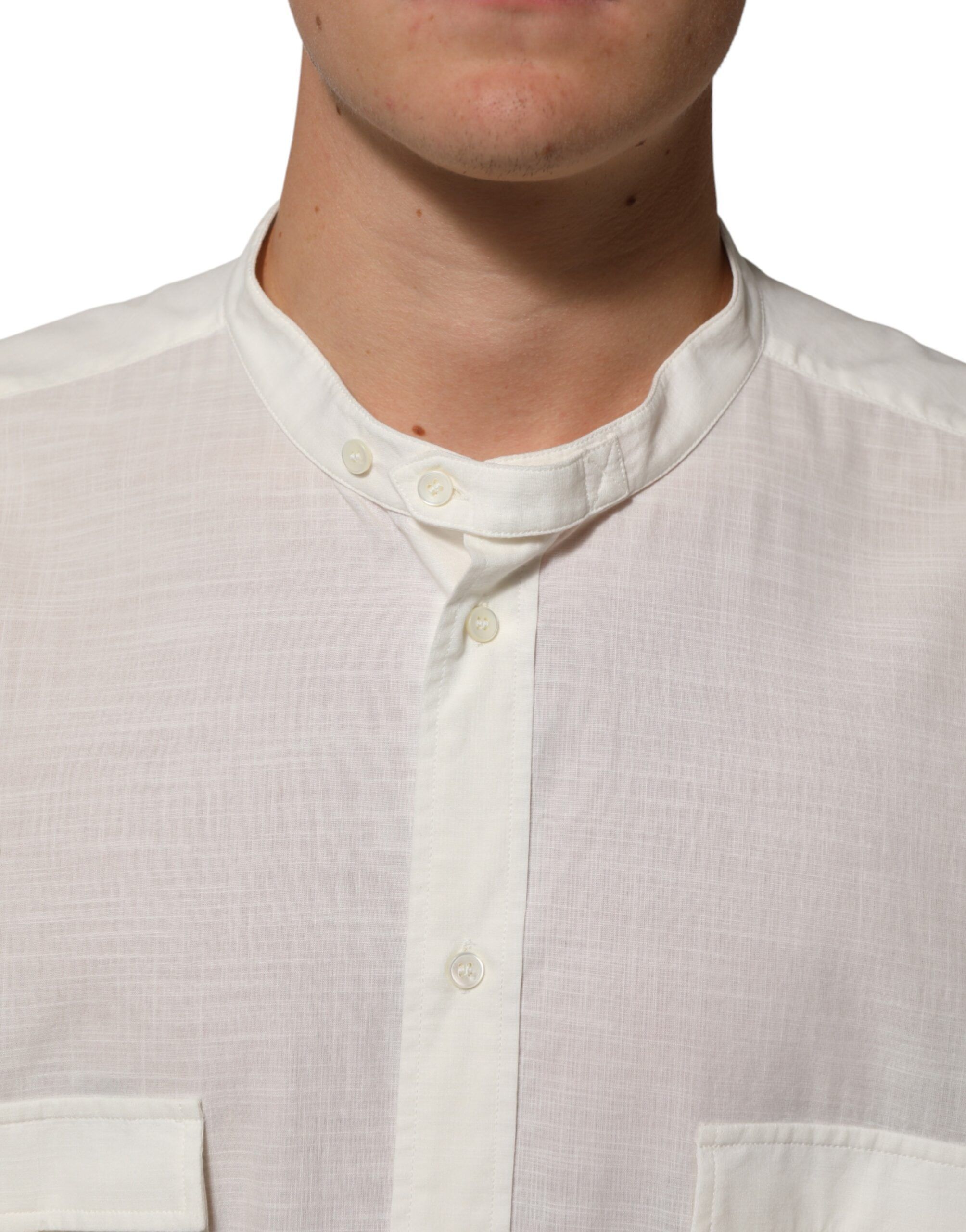 Cotton Floral Print Button Down Men's Shirt - Dolce & Gabbana - Modalova