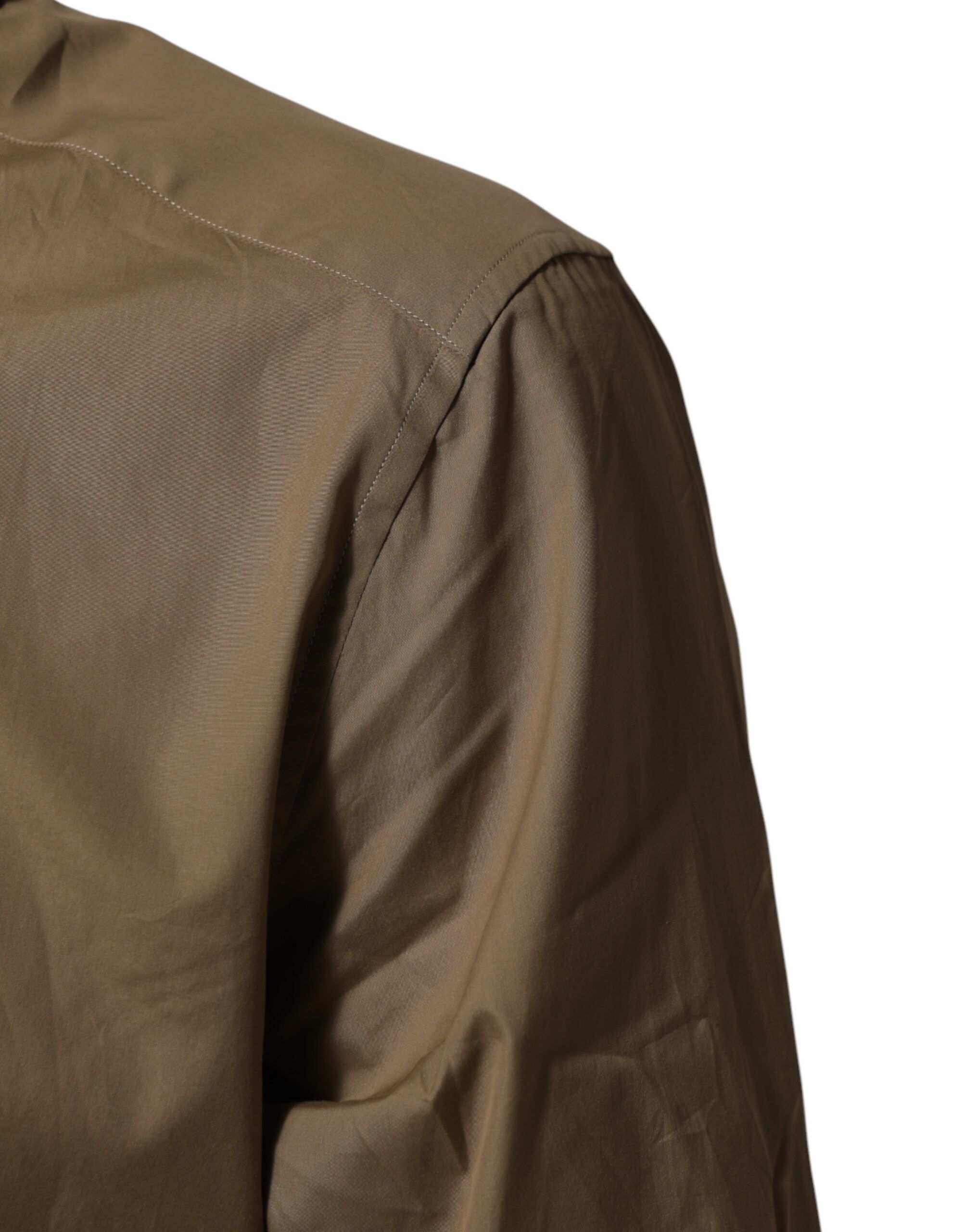 Cotton Collared Men GOLD Dress Men's Shirt (Pre-Owned) - Dolce & Gabbana - Modalova