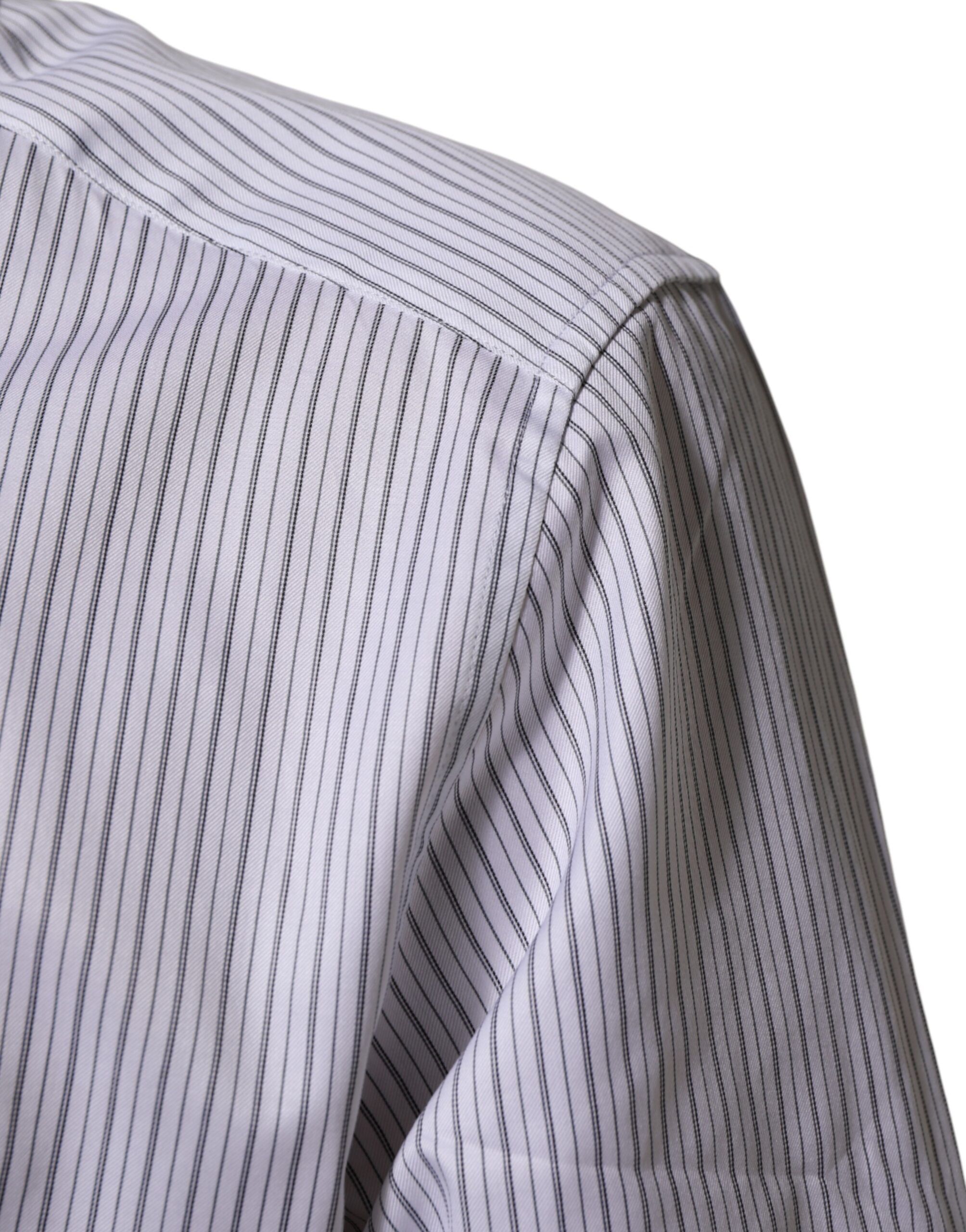 Stripes Long Sleeves GOLD Dress Men's Shirt (Pre-Owned) - Dolce & Gabbana - Modalova