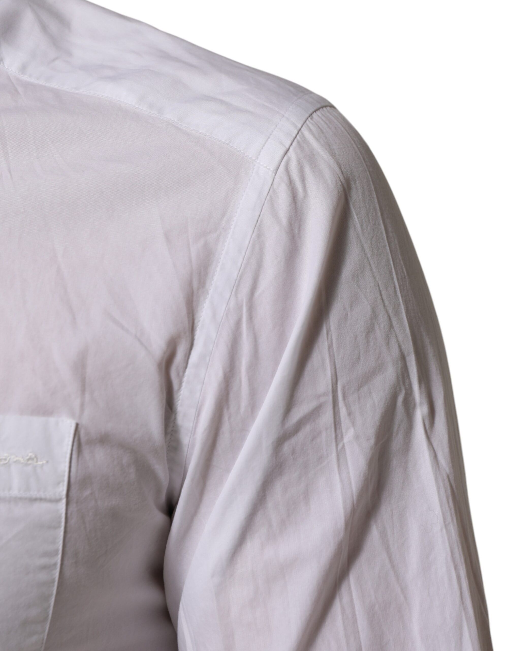 Cotton Collared Men GOLD Dress Men's Shirt (Pre-Owned) - Dolce & Gabbana - Modalova