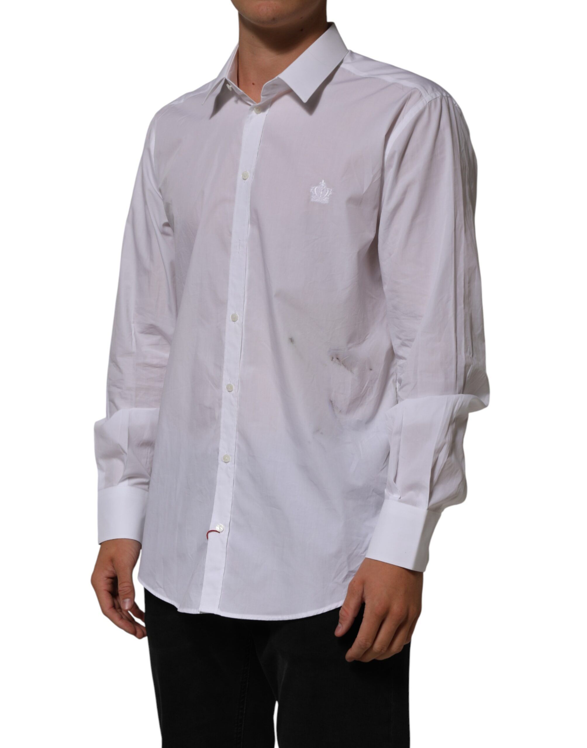 Cotton Collared Men MARTINI Dress Men's Shirt (Pre-Owned) - Dolce & Gabbana - Modalova