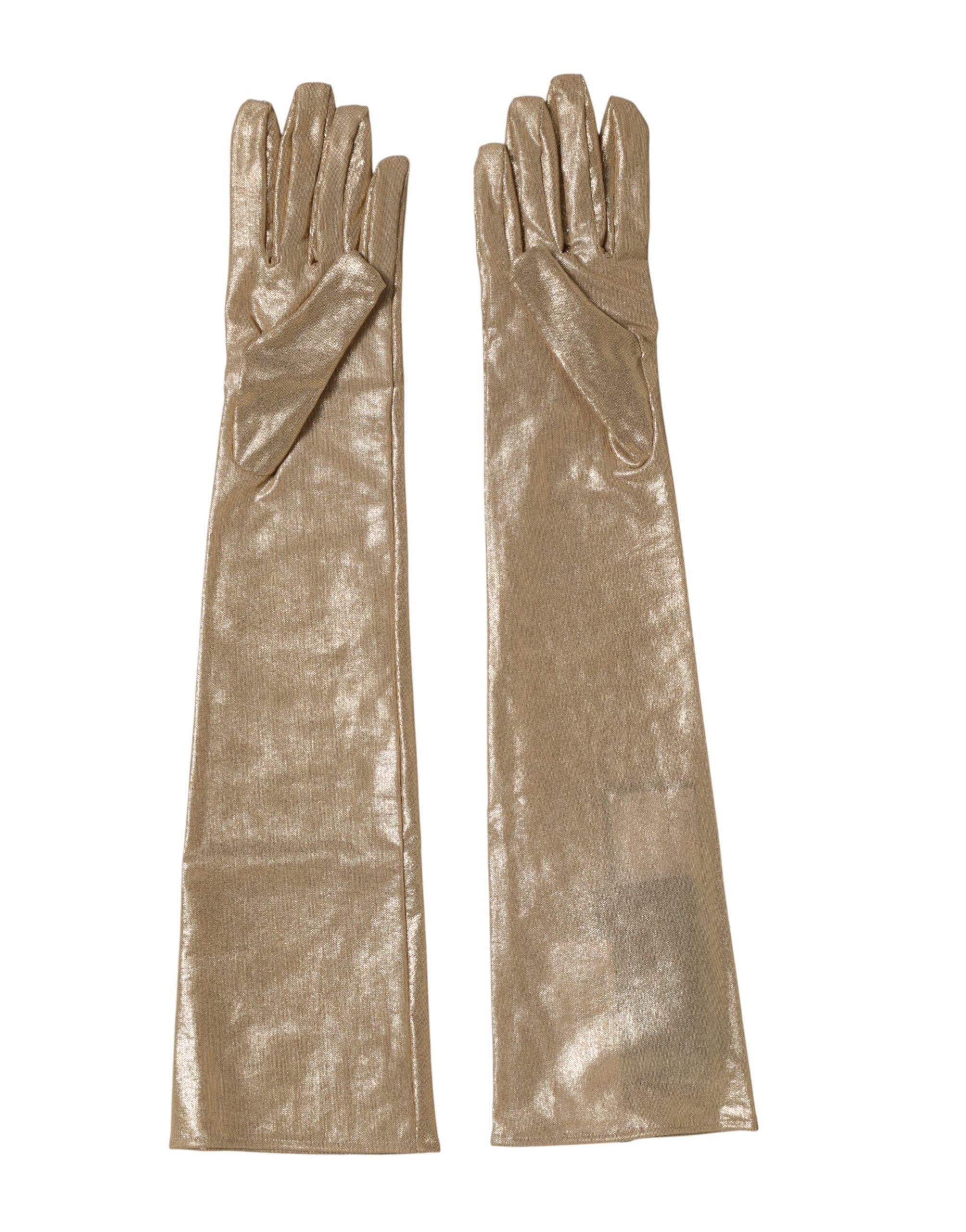 Nylon Long Elbow Length Mitten Women's Gloves - Dolce & Gabbana - Modalova