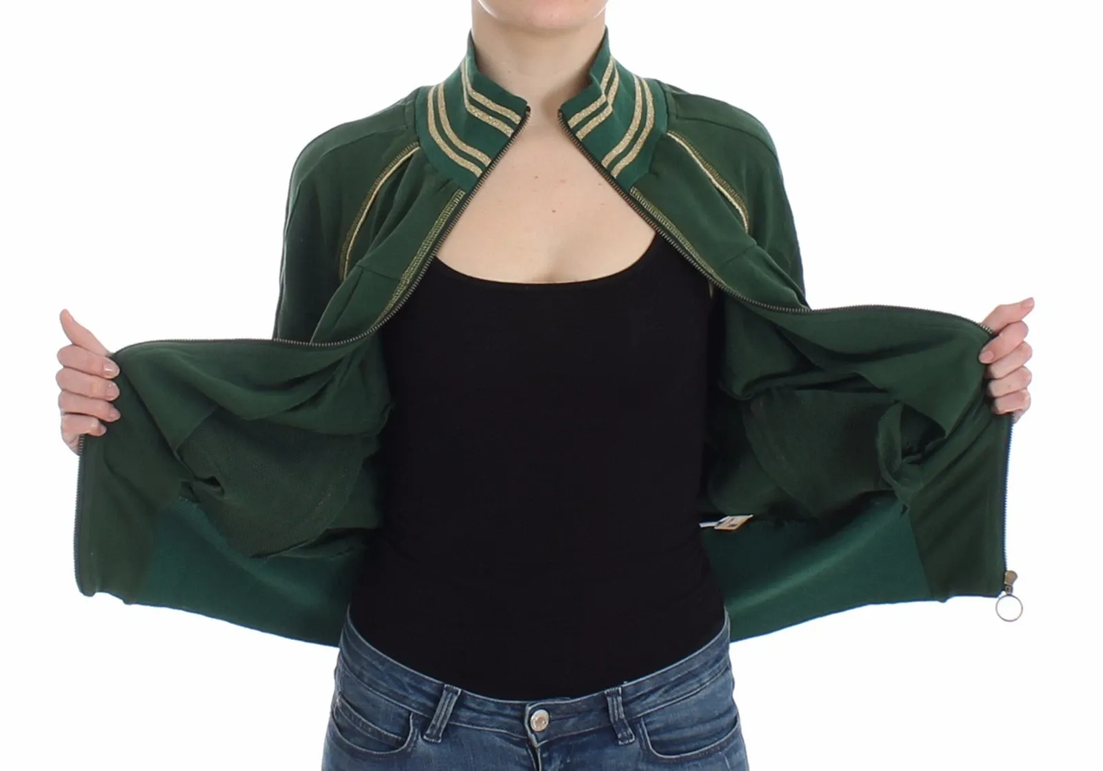 Mock Zip Cardigan Sweatshirt Sweater Women's Jacket - John Galliano - Modalova