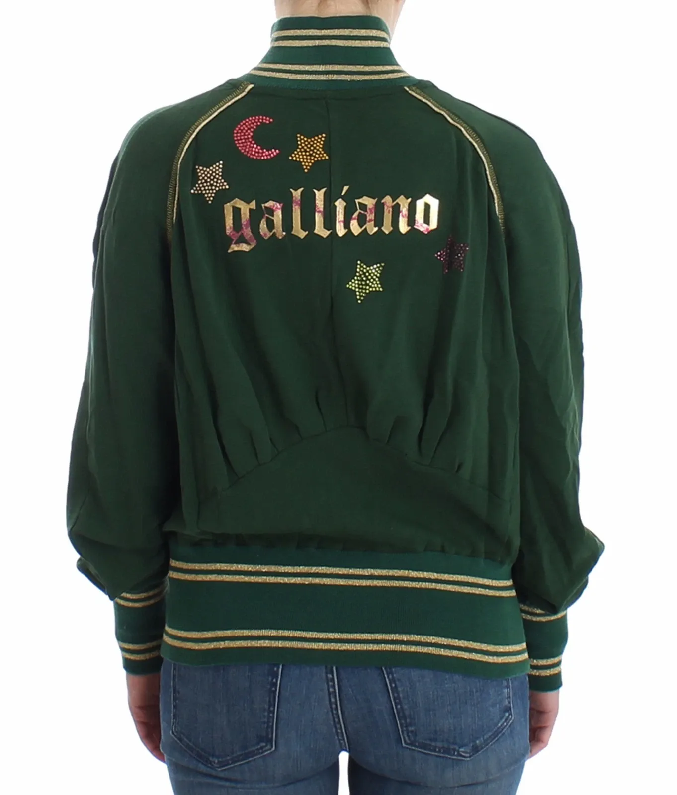 Mock Zip Cardigan Sweatshirt Sweater Women's Jacket - John Galliano - Modalova