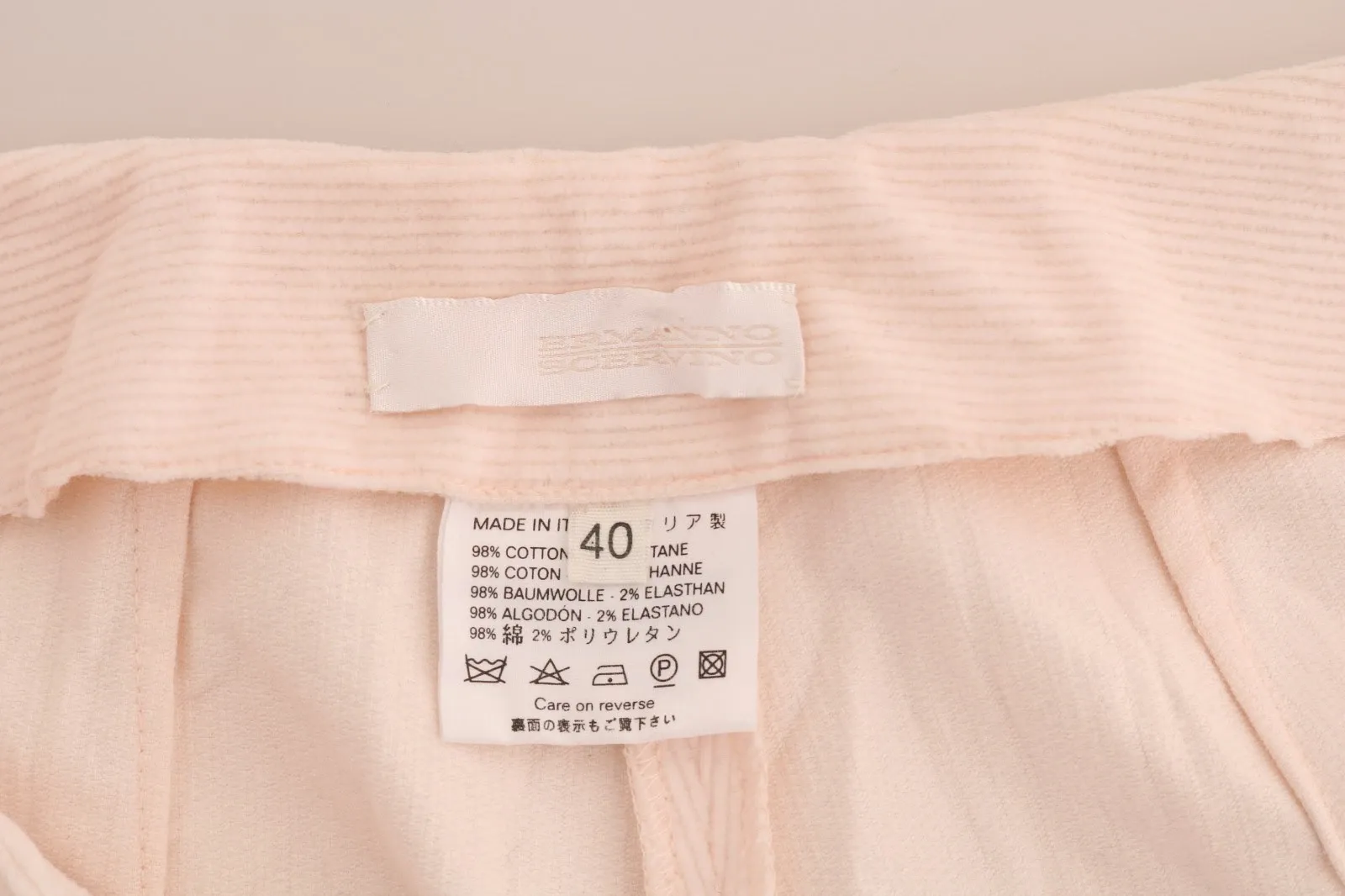 Cotton Stretch Straight Trousers Women's Pants (Pre-Owned) - Ermanno Scervino - Modalova