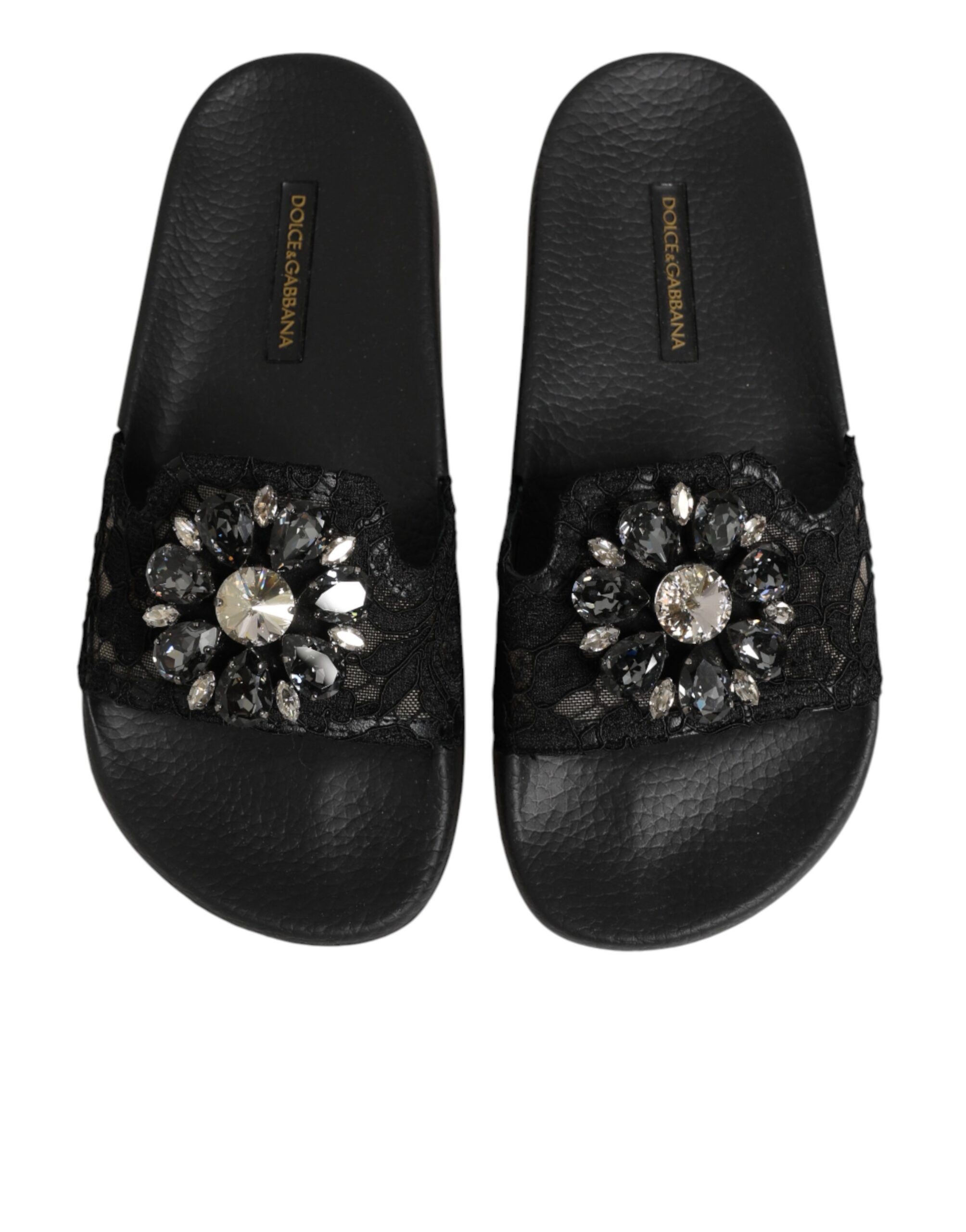 Devotion Matelassé Leather Slides Women's Shoes - Dolce & Gabbana - Modalova