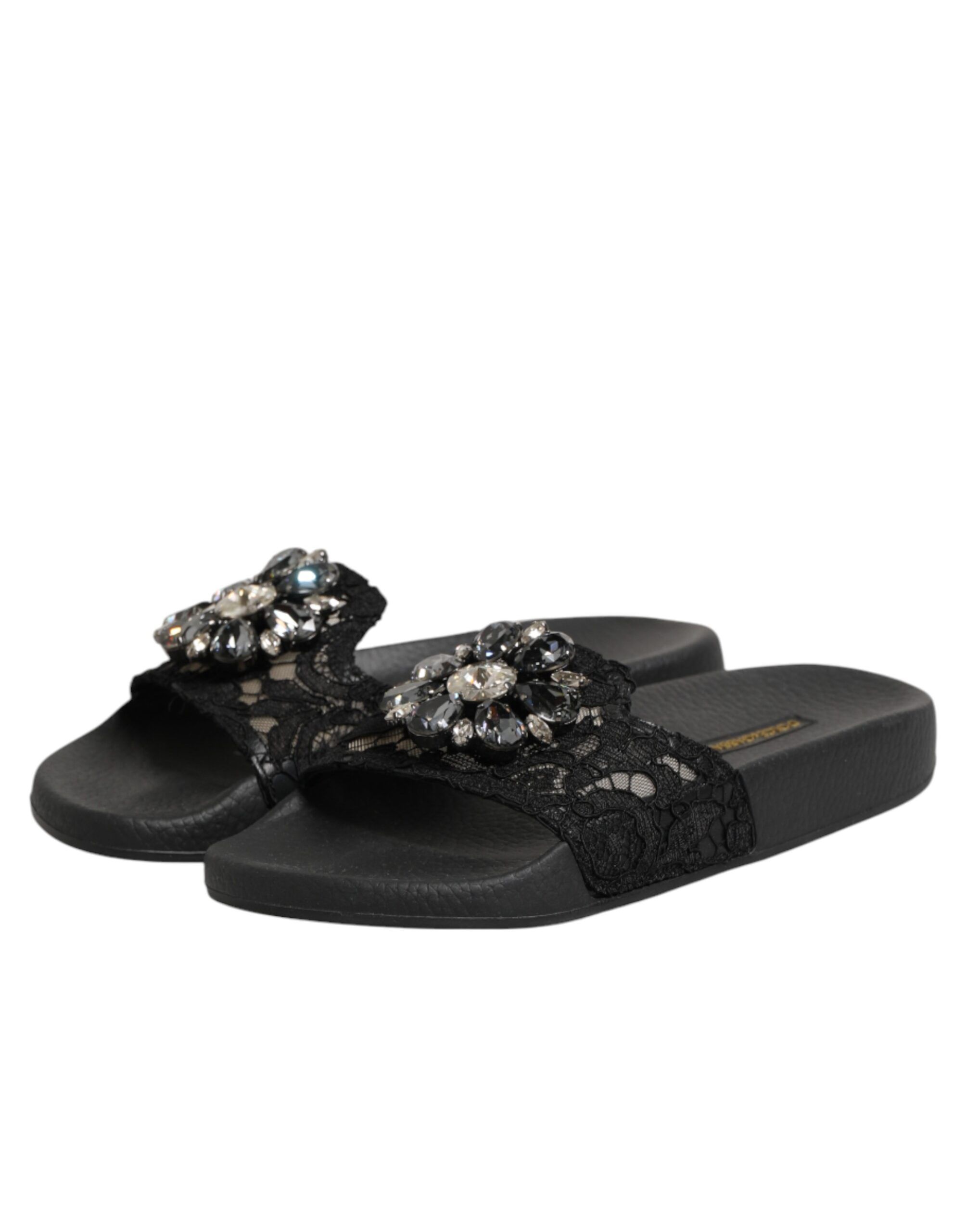 Devotion Matelassé Leather Slides Women's Shoes - Dolce & Gabbana - Modalova