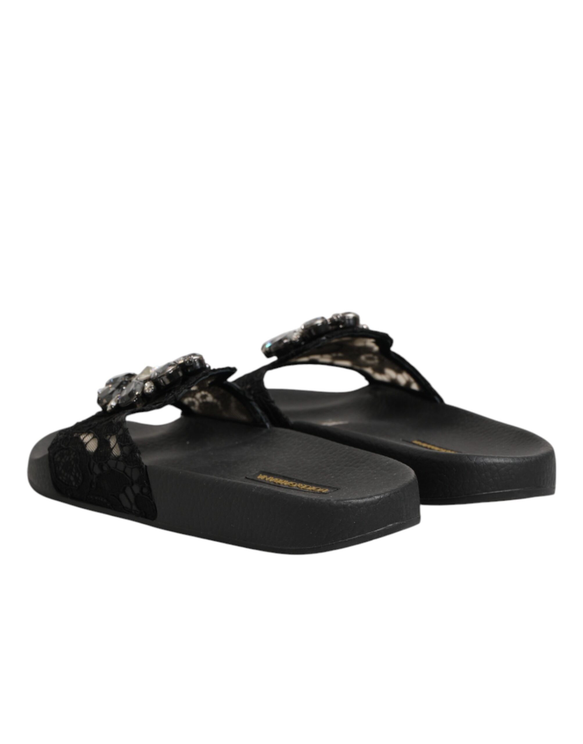 Devotion Matelassé Leather Slides Women's Shoes - Dolce & Gabbana - Modalova