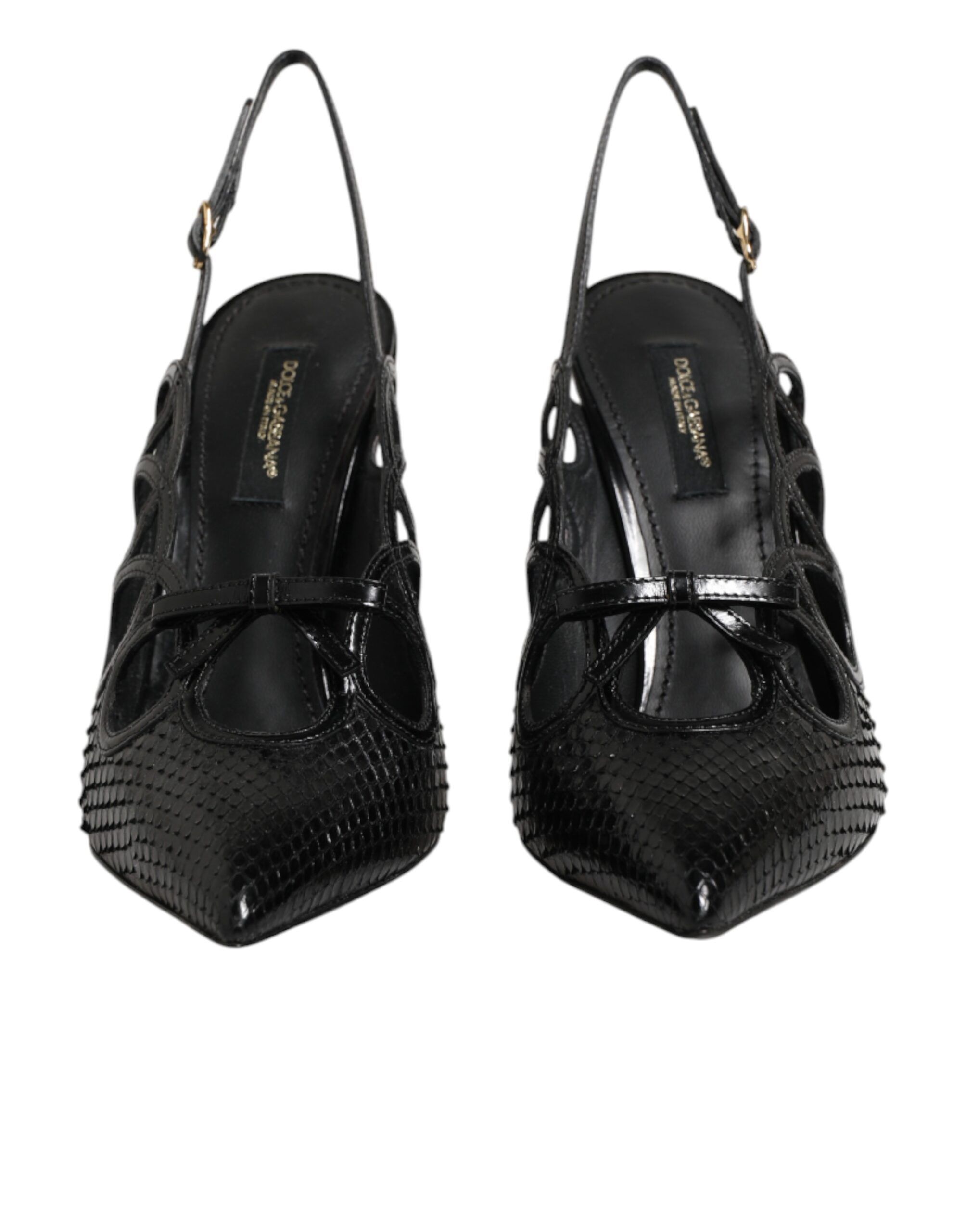 Leather High Heels Slingback Women's Shoes - Dolce & Gabbana - Modalova