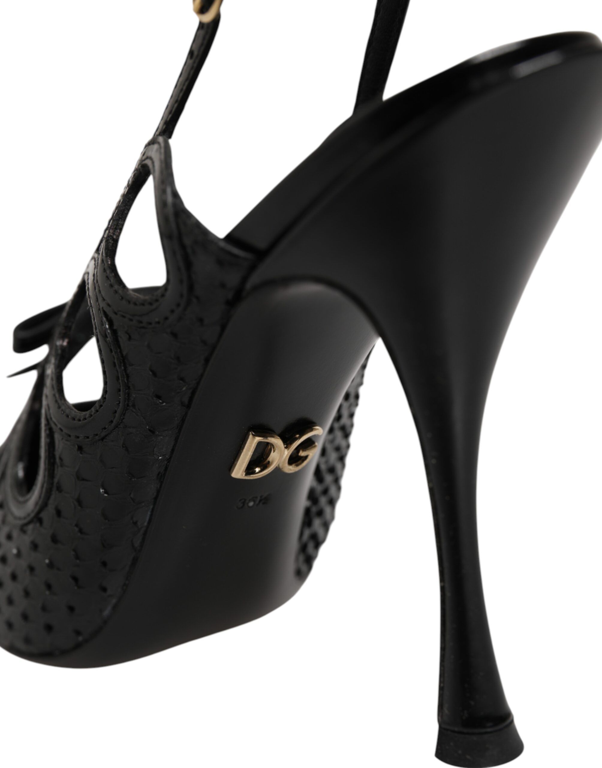 Leather High Heels Slingback Women's Shoes - Dolce & Gabbana - Modalova