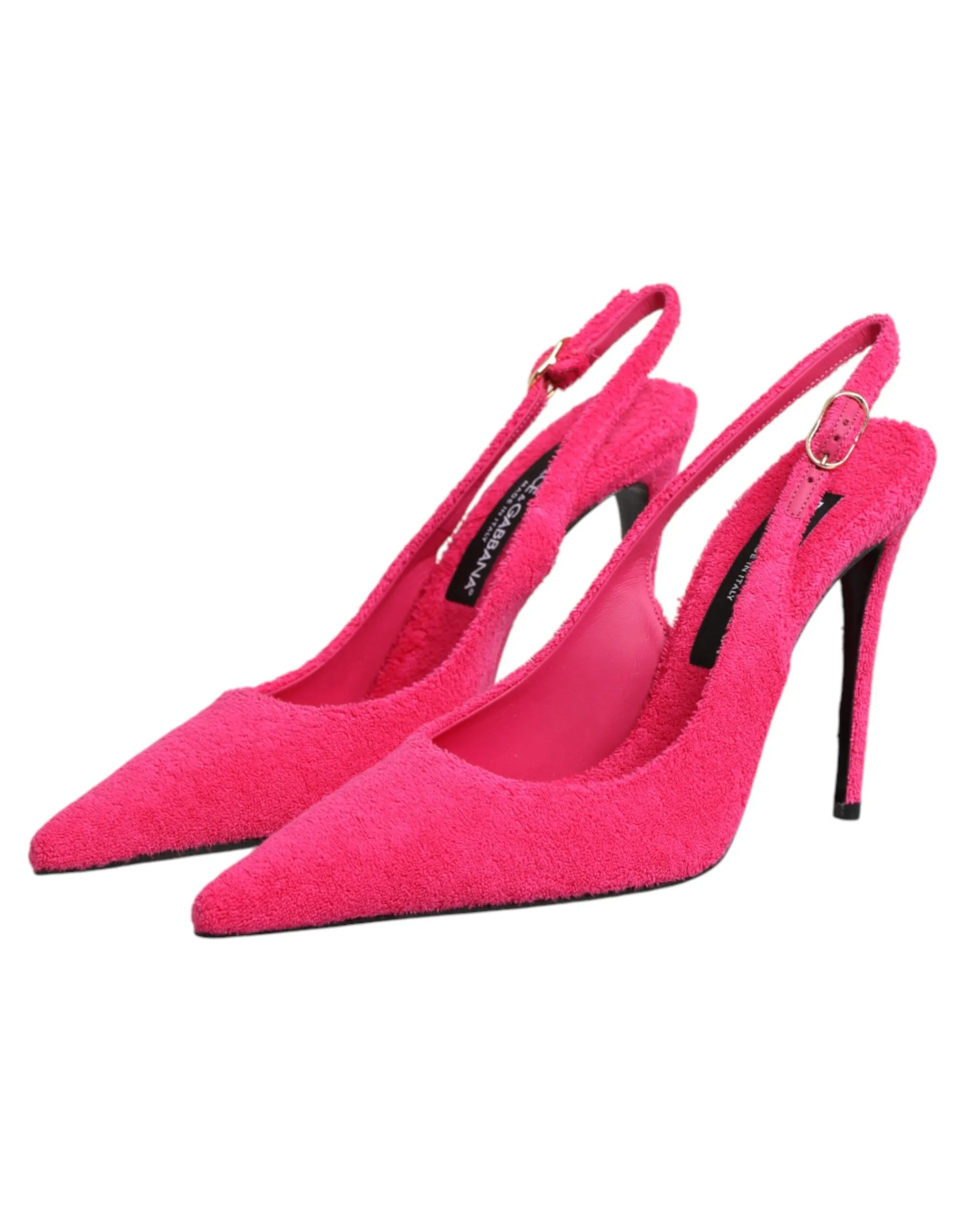 Terry Cloth High Heels Slingback Women's Shoes - Dolce & Gabbana - Modalova