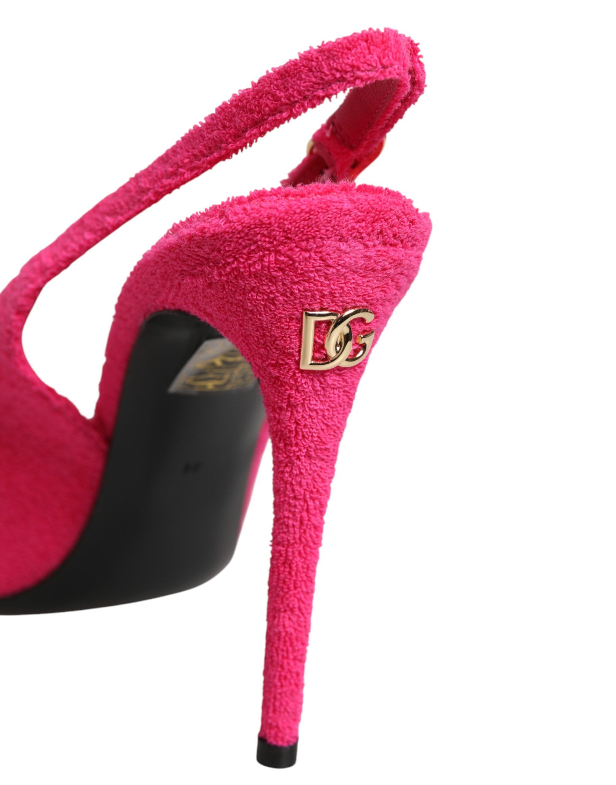 Terry Cloth High Heels Slingback Women's Shoes - Dolce & Gabbana - Modalova