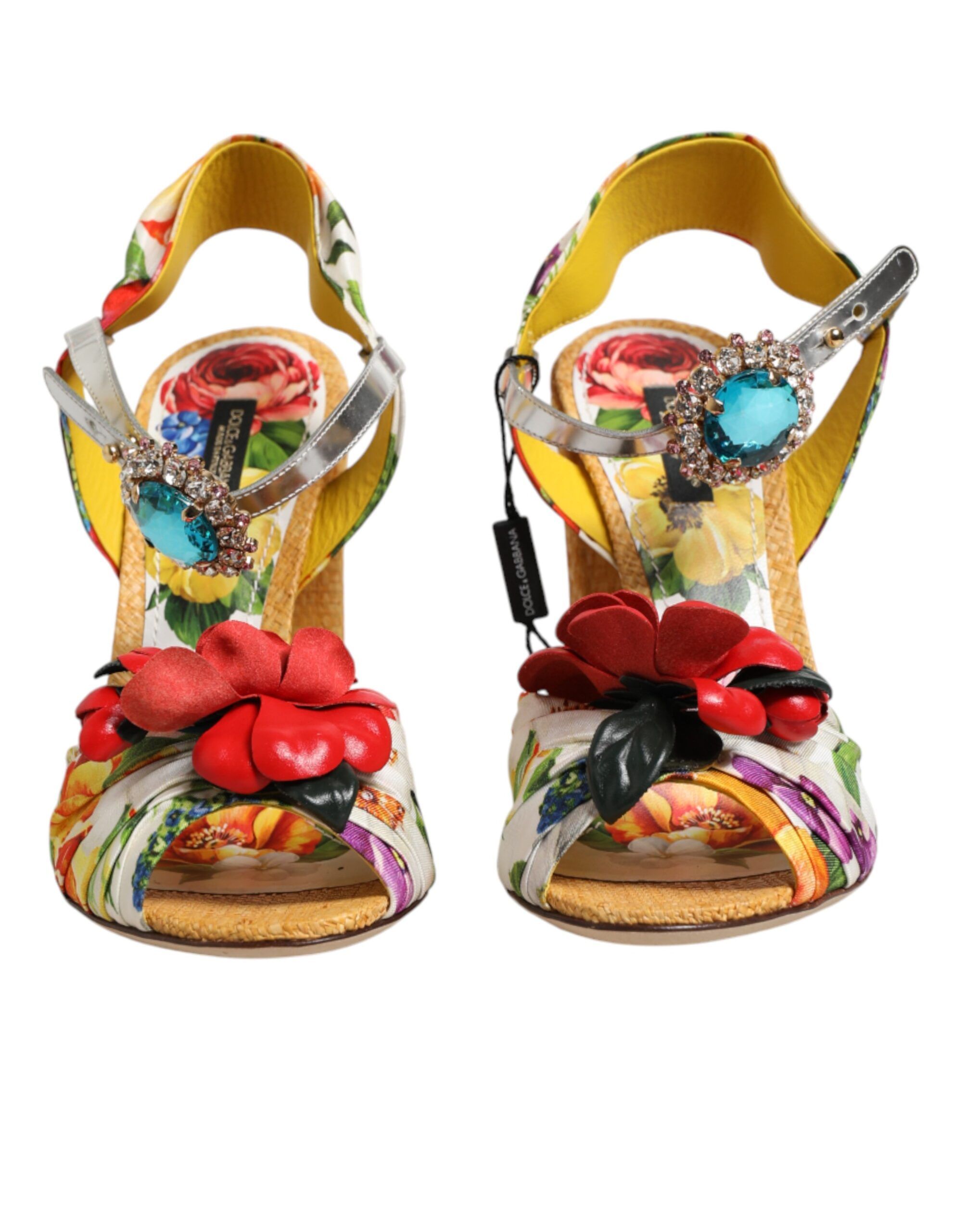 Floral Crystal Embellished Sandals Men's Shoes - Dolce & Gabbana - Modalova