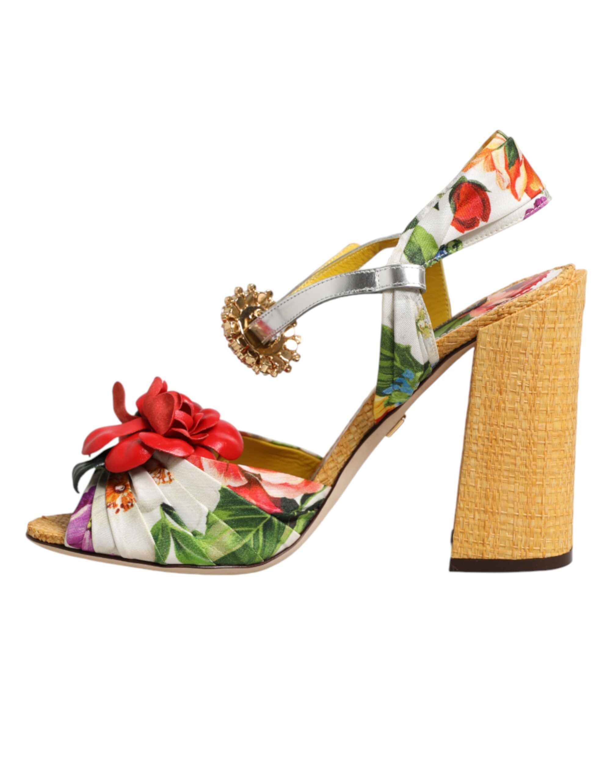 Floral Crystal Embellished Sandals Men's Shoes - Dolce & Gabbana - Modalova