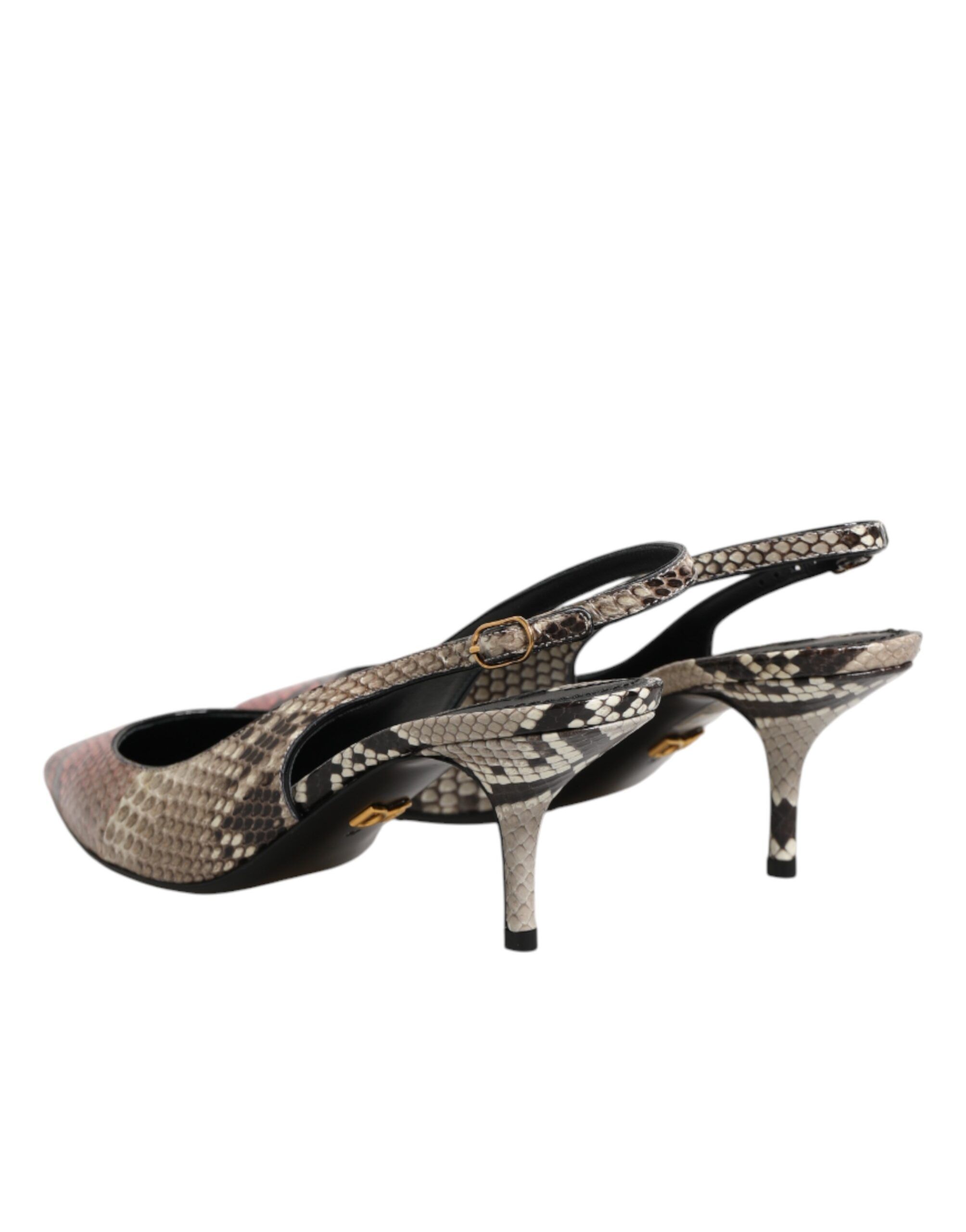 Leather Heels Slingback Women's Shoes (Pre-Owned) - Dolce & Gabbana - Modalova
