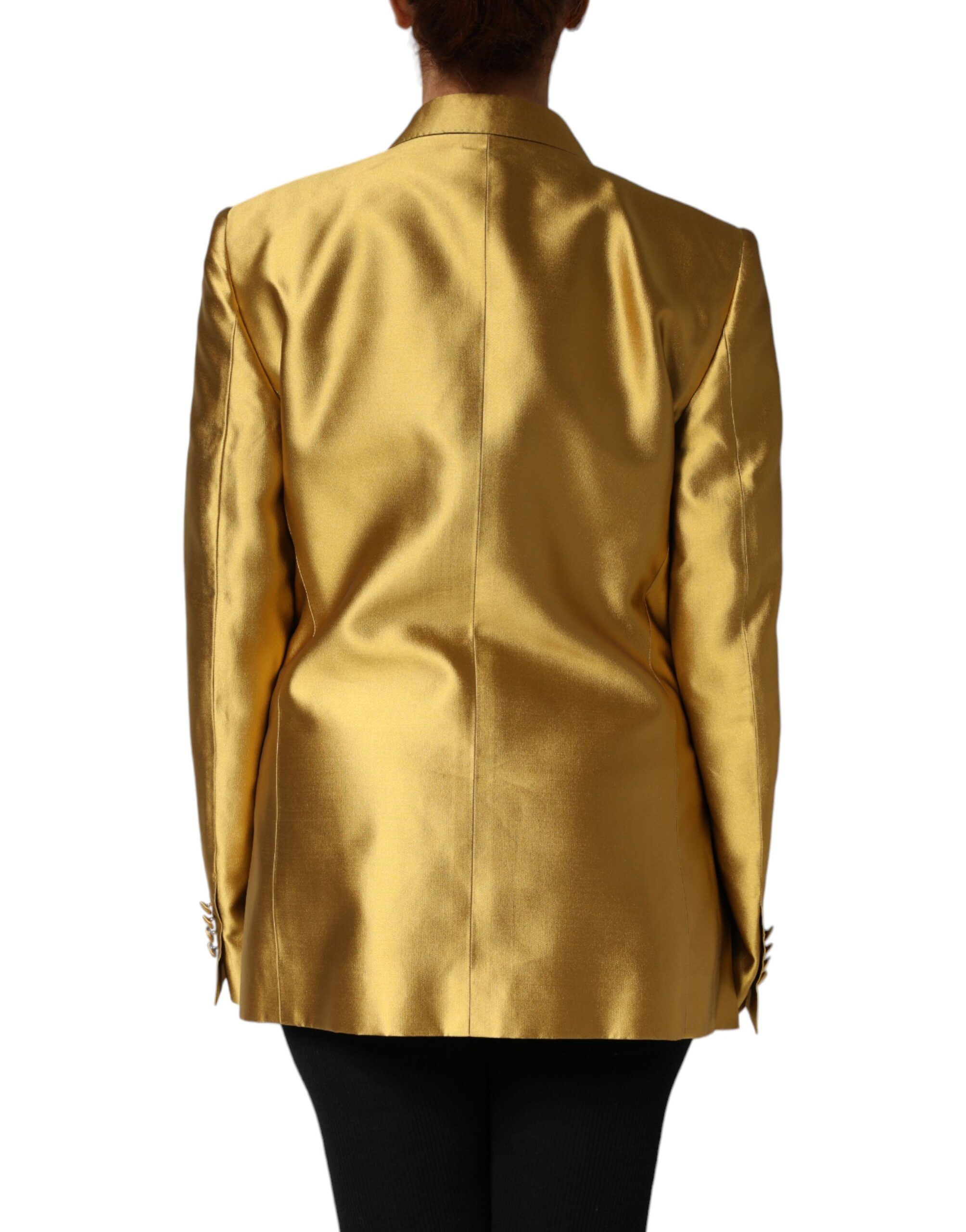 Satin Long Sleeves Blazer Coat Women's Jacket (Pre-Owned) - Dolce & Gabbana - Modalova