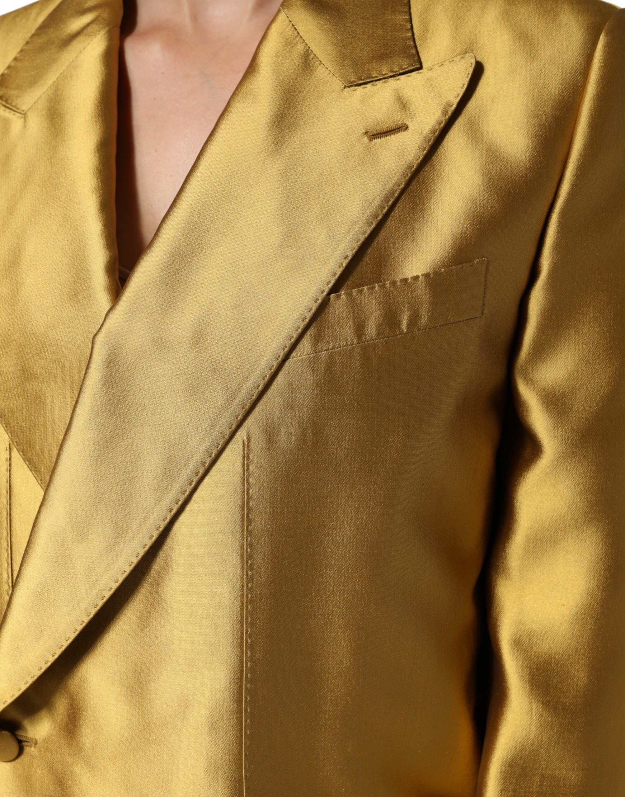 Satin Long Sleeves Blazer Coat Women's Jacket (Pre-Owned) - Dolce & Gabbana - Modalova