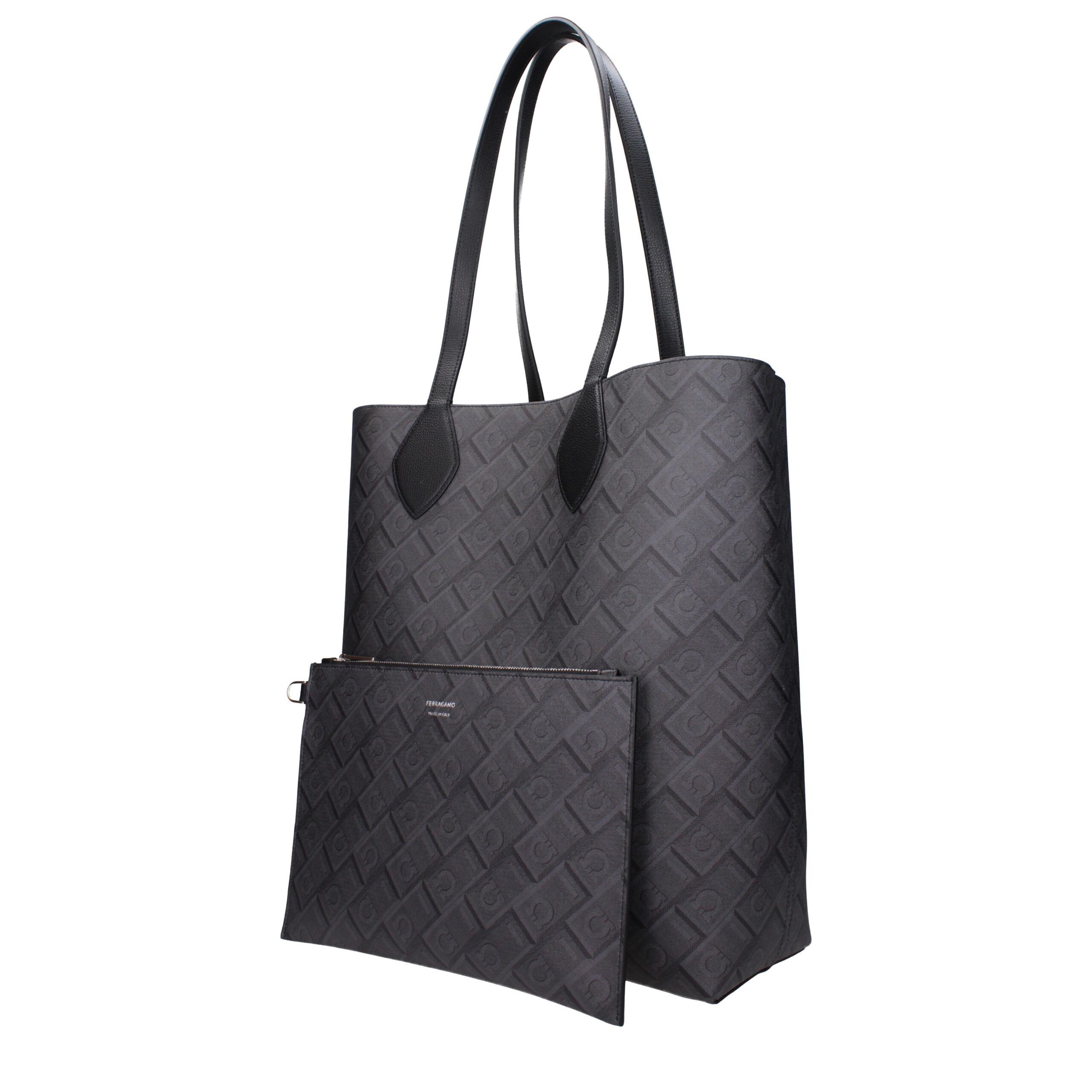 Leather Shoulder Men's Bag - Salvatore Ferragamo - Modalova