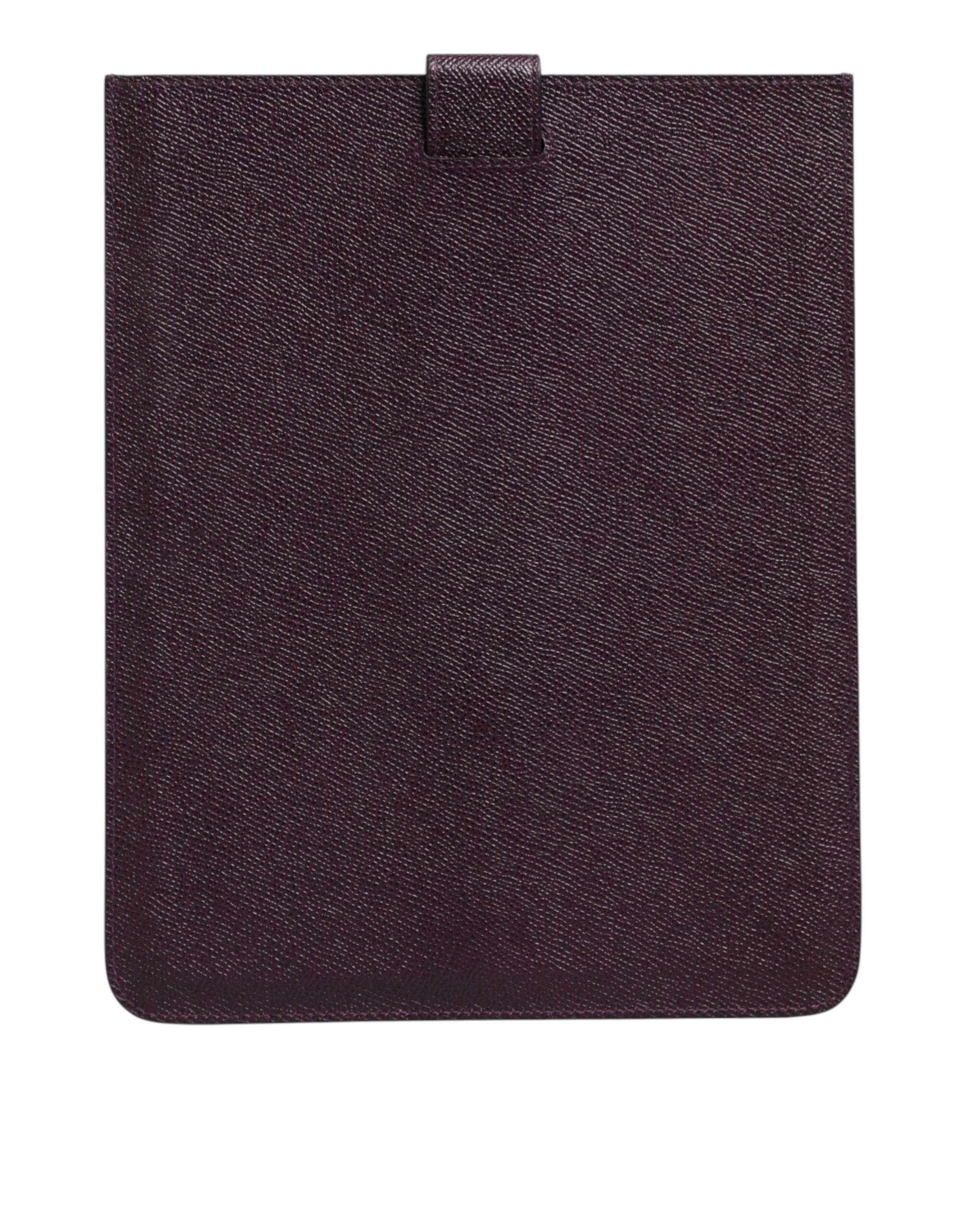 Dark Leather Logo Plaque Cover Sleeve Tablet Men's Case (Pre-Owned) - Dolce & Gabbana - Modalova