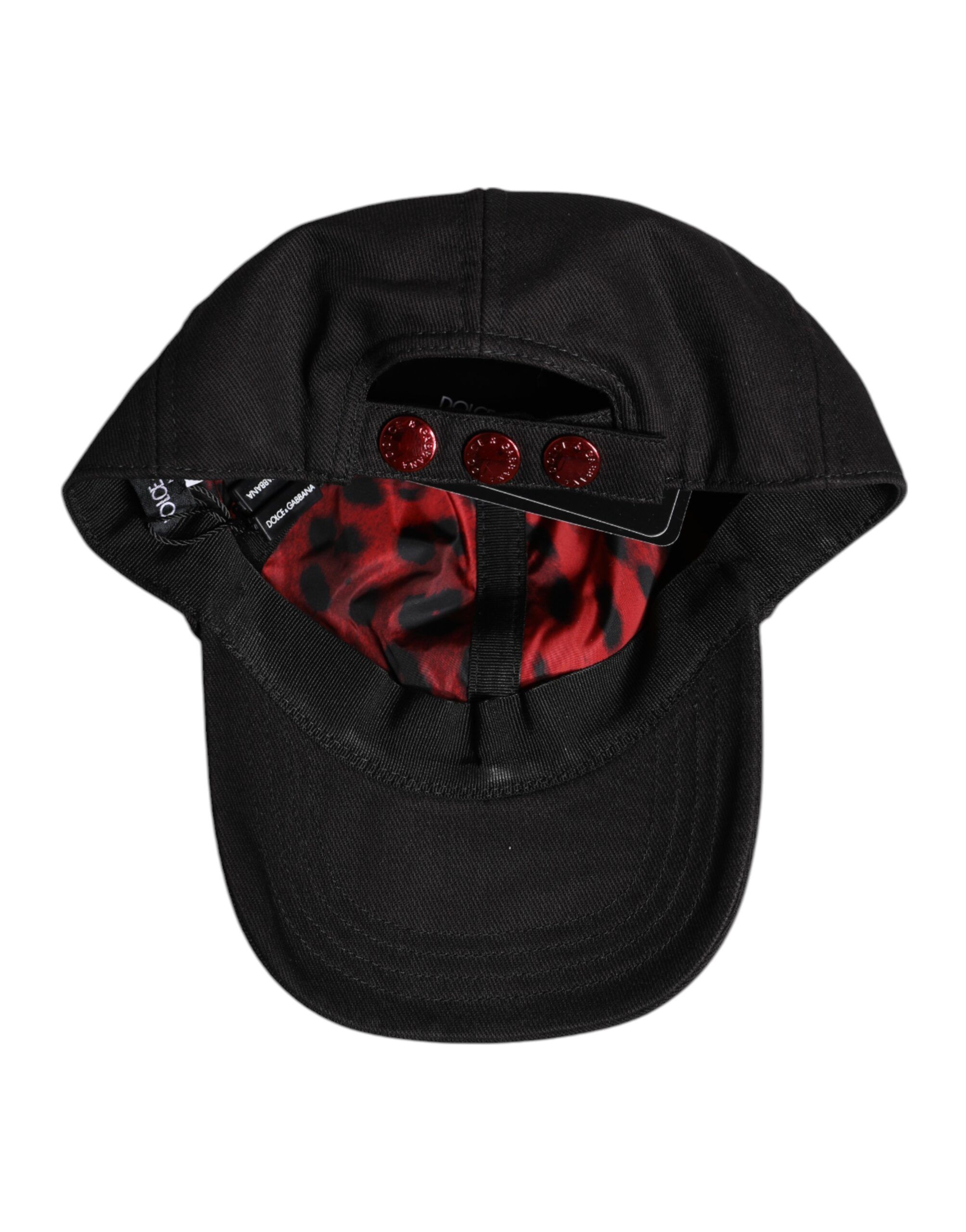 Cotton Logo Patch 6 Panels Baseball Cap Men's Hat - Dolce & Gabbana - Modalova