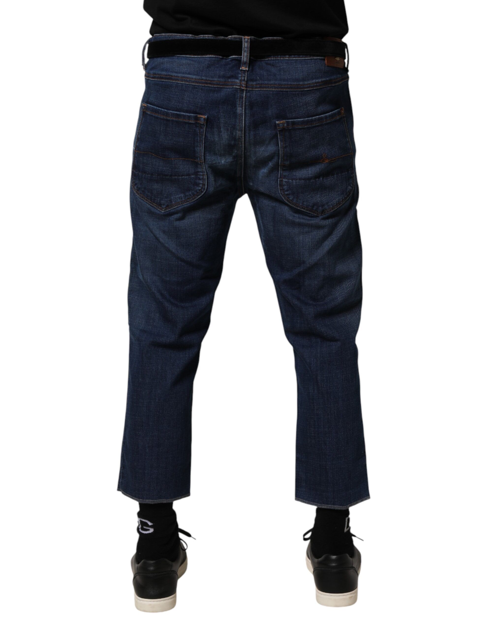 Mid Waist Cotton Men Cropped Denim Men's Jeans - Vivienne Westwood - Modalova