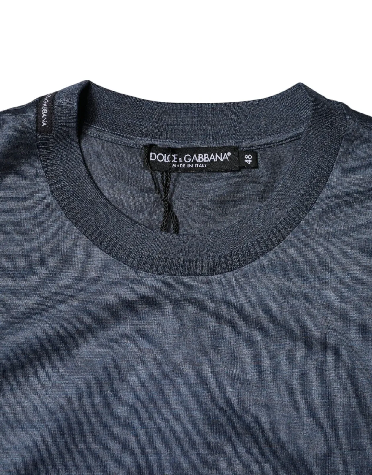 Silk Crew Neck Short Sleeves Men Men's T-shirt - Dolce & Gabbana - Modalova