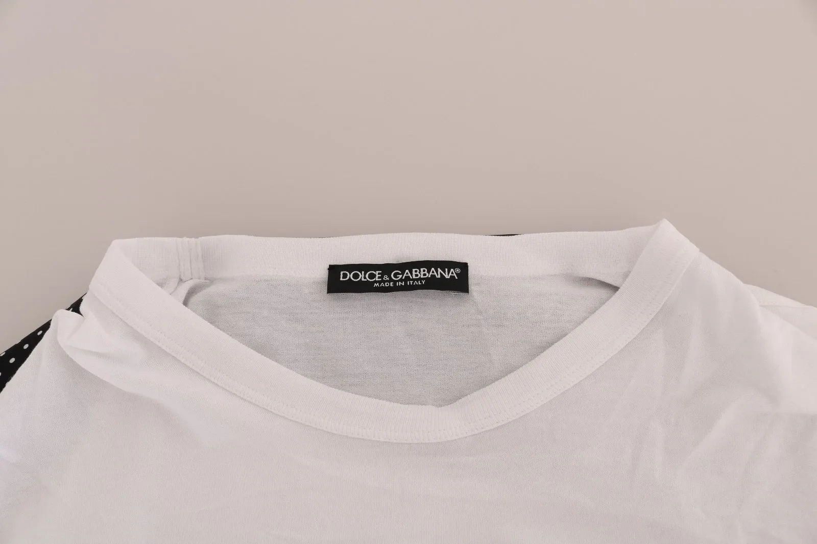 Cotton Black Silk Scarf Top Women's T-shirt - Dolce & Gabbana - Modalova