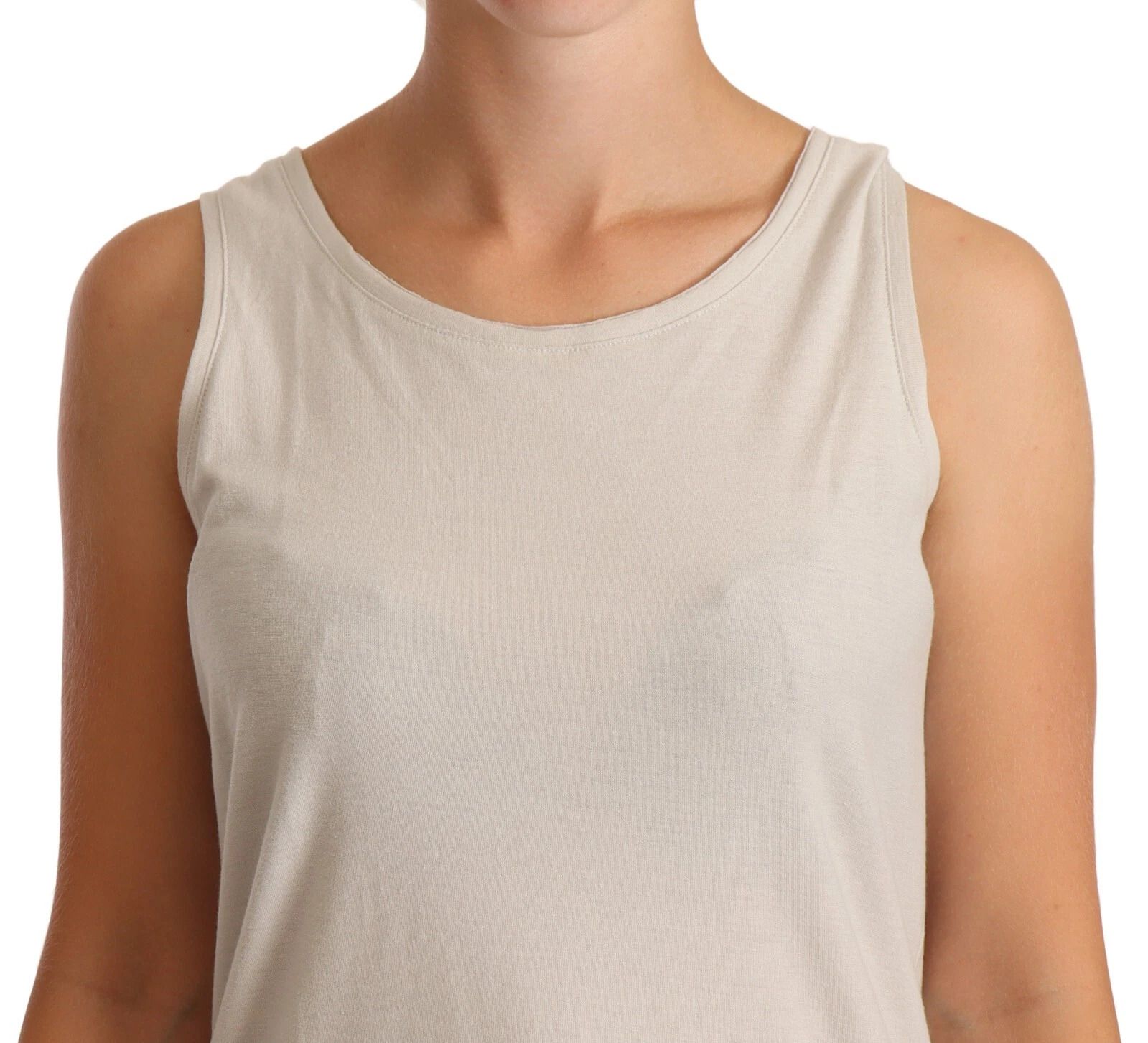 Light 100% Cotton Sleeveless Razor Back Tank Women's Top - Max Mara - Modalova