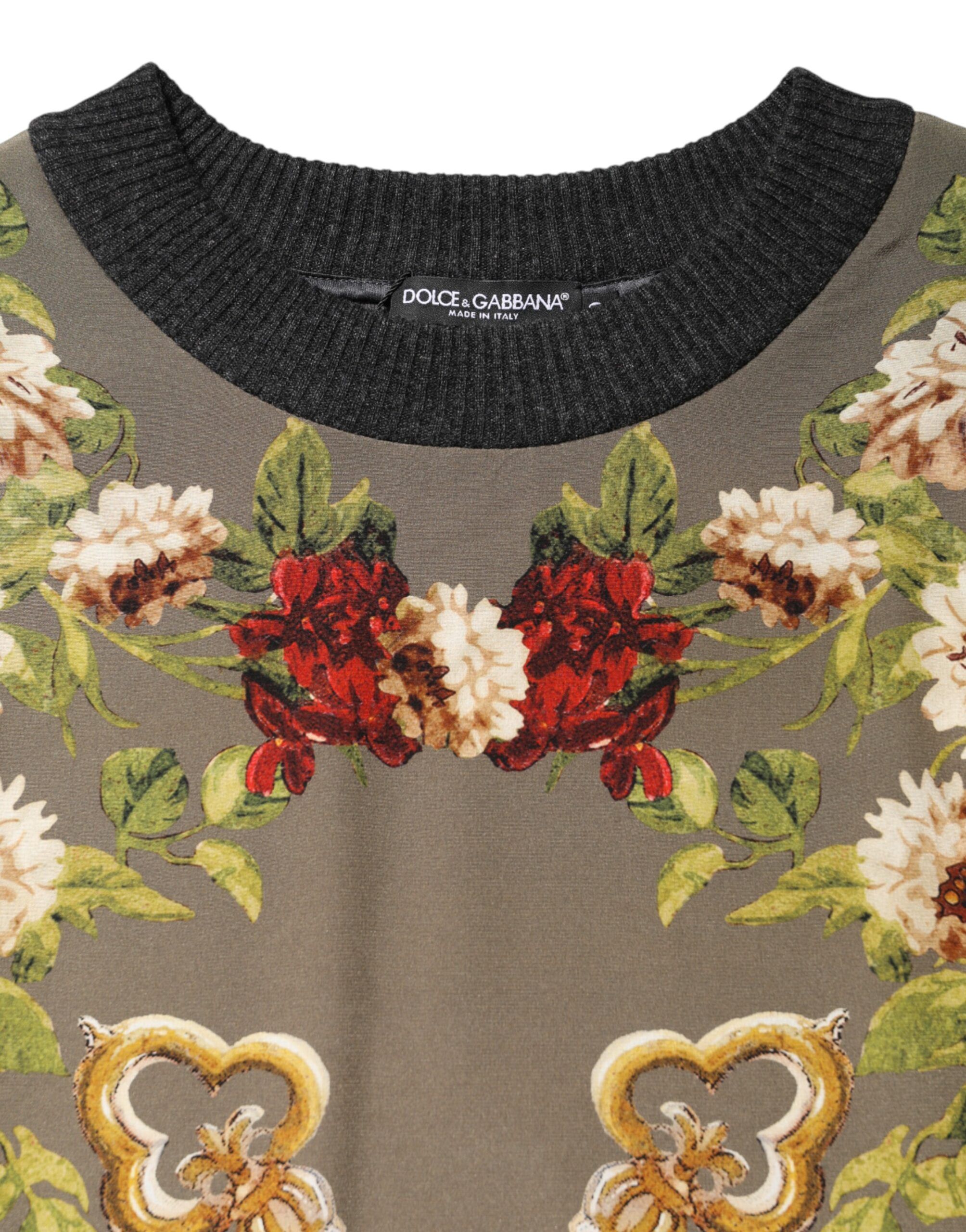 Enchanted Sicily Silk Crewneck Blouse Women's Sweater - Dolce & Gabbana - Modalova