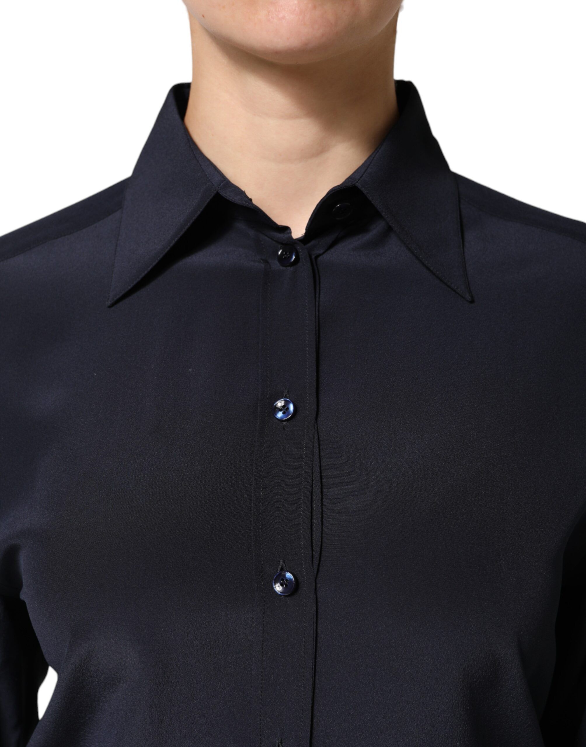 Collared Long Sleeves Dress Shirt Women's Top (Pre-Owned) - Dolce & Gabbana - Modalova