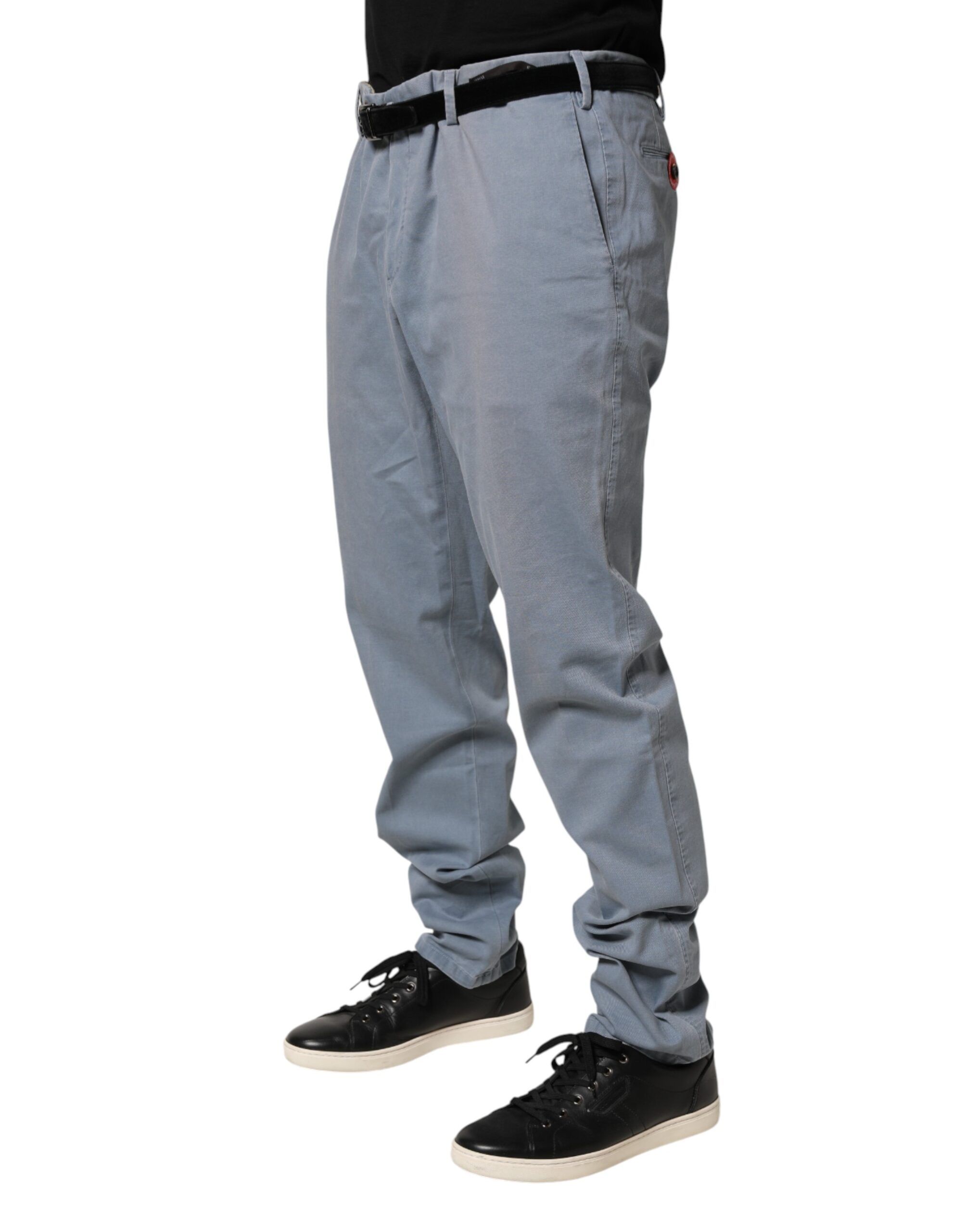 Men Chino Mid Waist Tapered Fit Trouser Men's Pants (Pre-Owned) - PT01 - Modalova