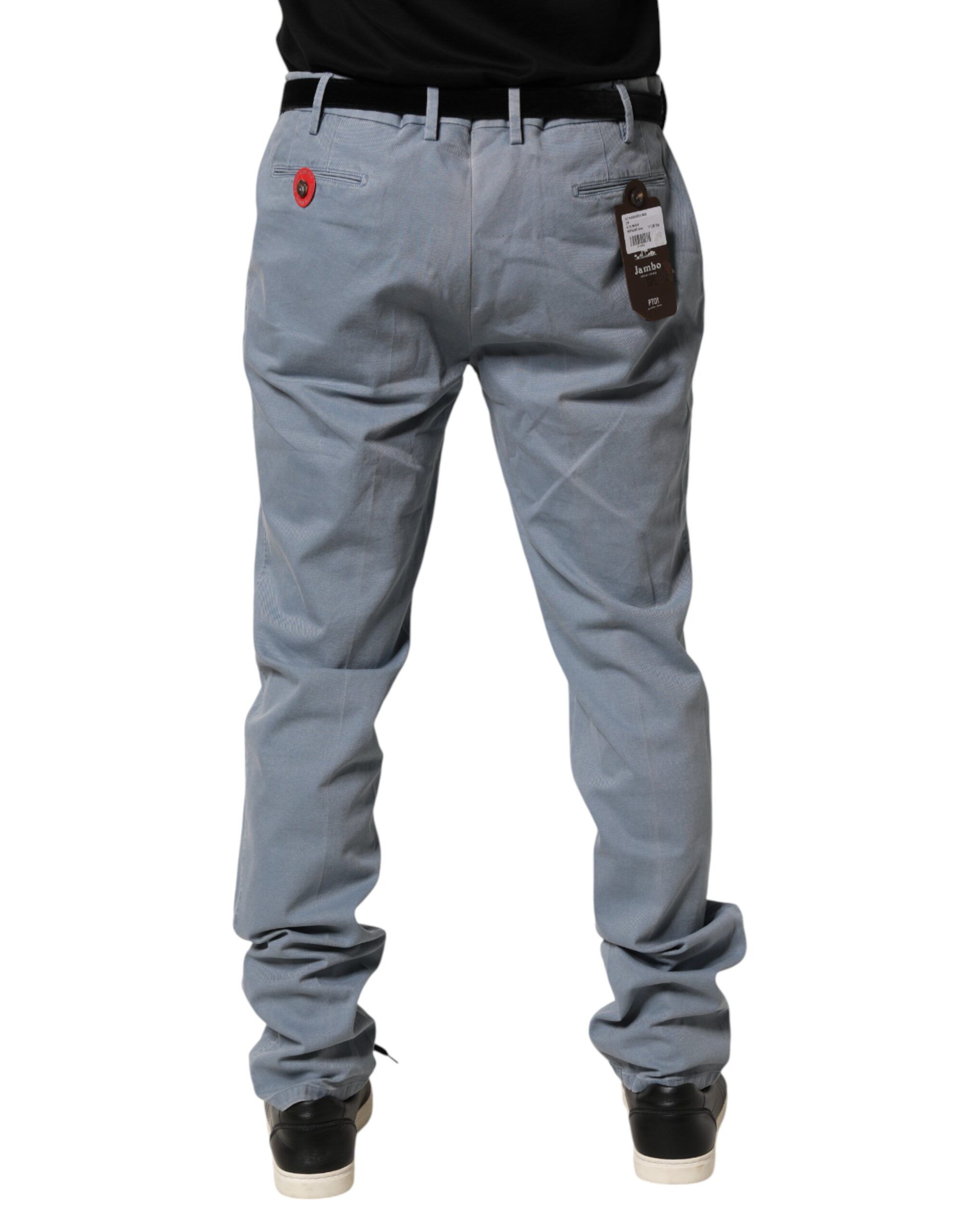 Men Chino Mid Waist Tapered Fit Trouser Men's Pants (Pre-Owned) - PT01 - Modalova