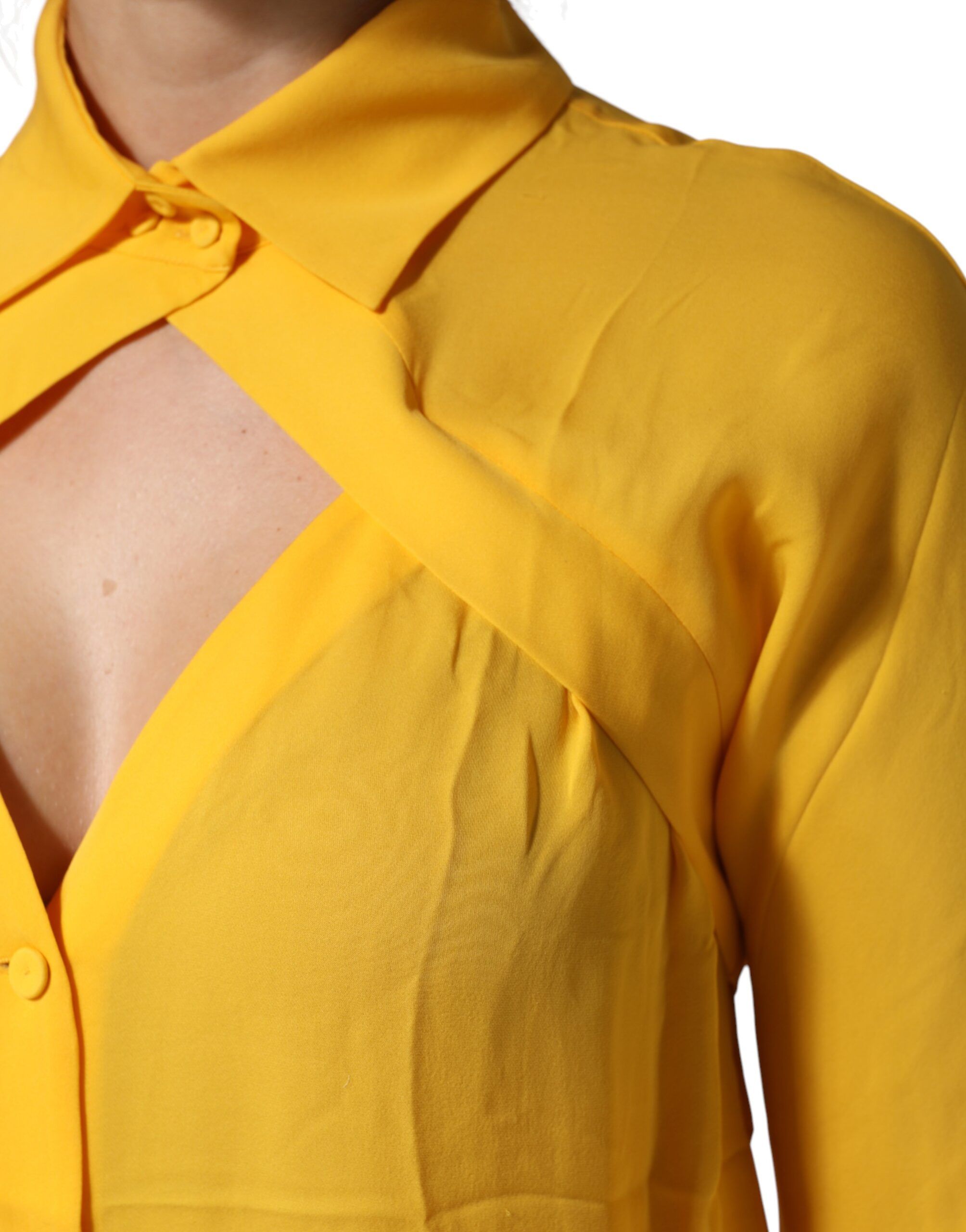 Silk Collared Long Sleeves Women's Top - Moschino Couture - Modalova