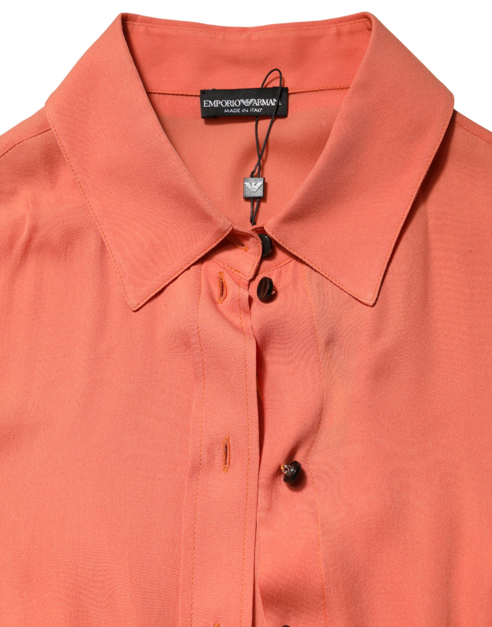 Collared Button Down Long Sleeves Women's Top - Emporio Armani - Modalova