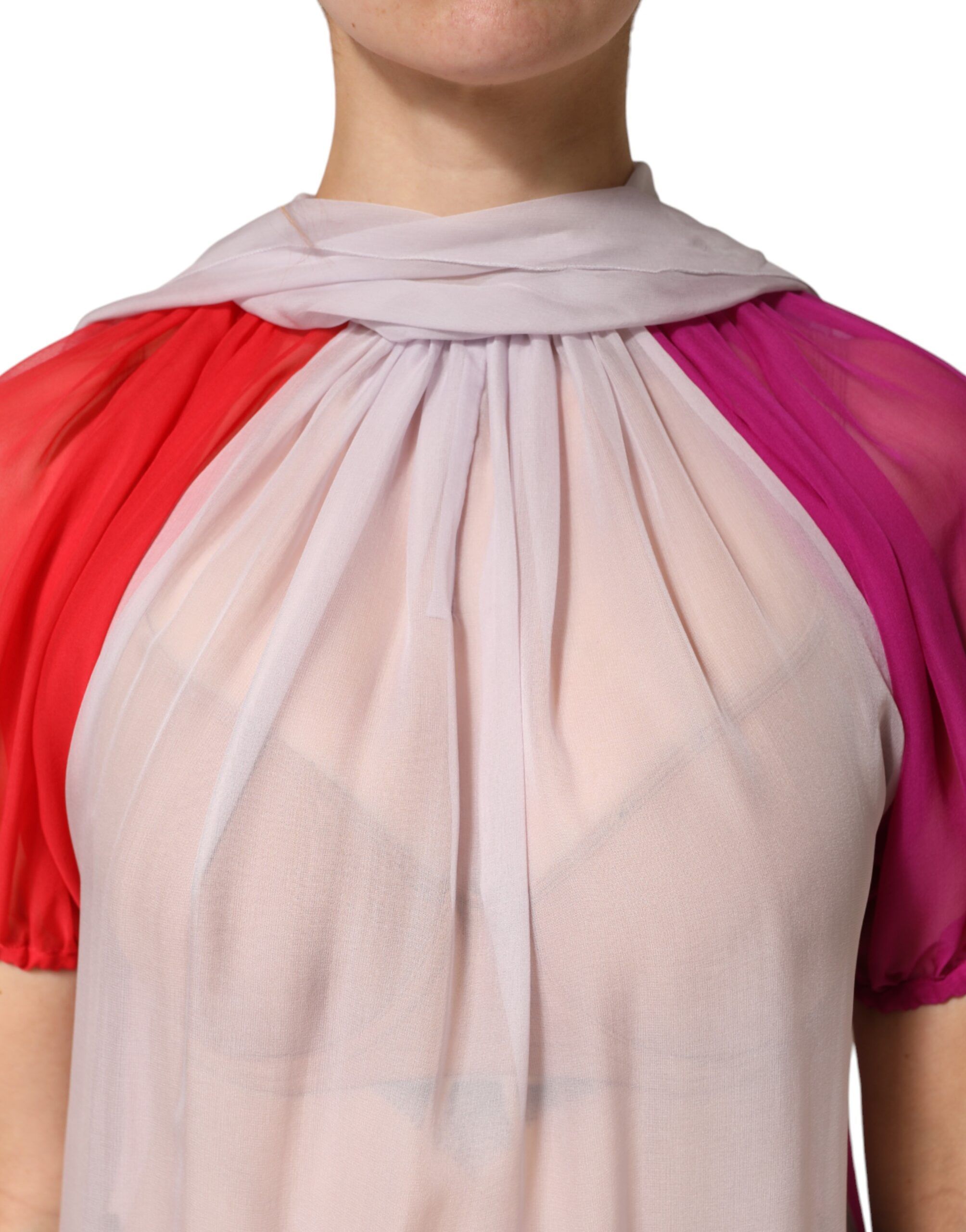 Short Sleeves Silk Blouse Women's Top - Dolce & Gabbana - Modalova