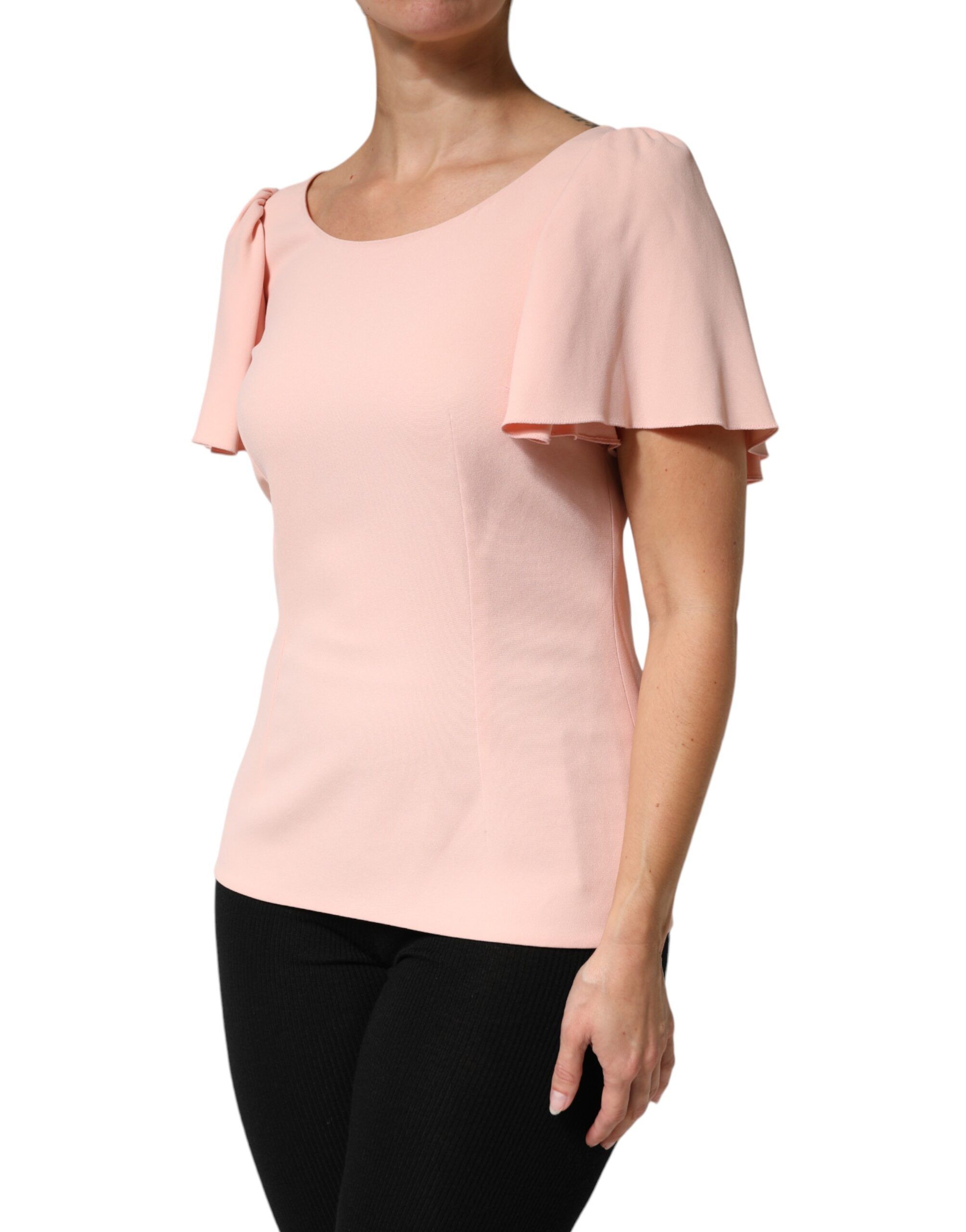 Short Sleeves Round Neck Blouse Women's Top - Dolce & Gabbana - Modalova