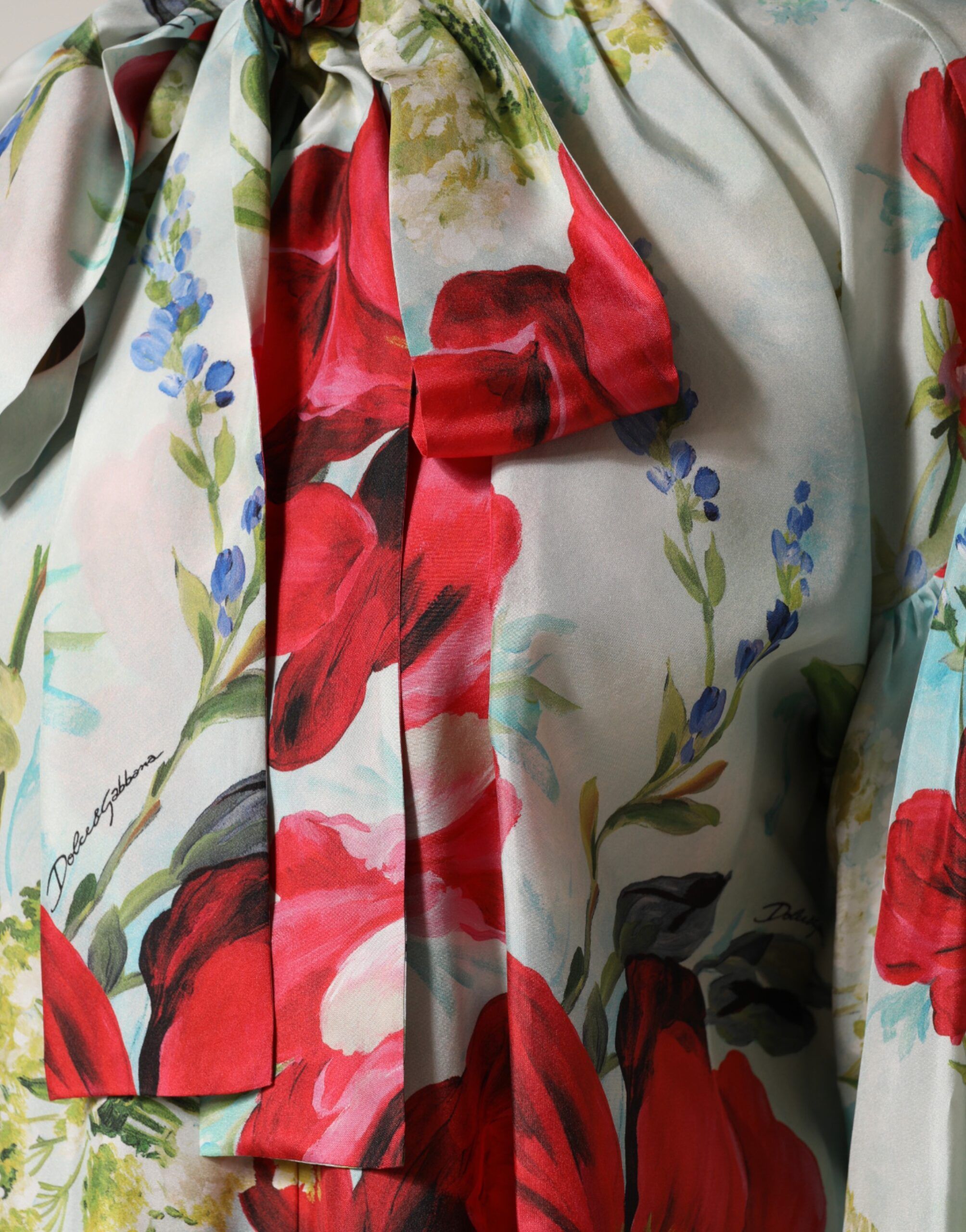 Floral Long Sleeves Blouse Women's Top - Dolce & Gabbana - Modalova