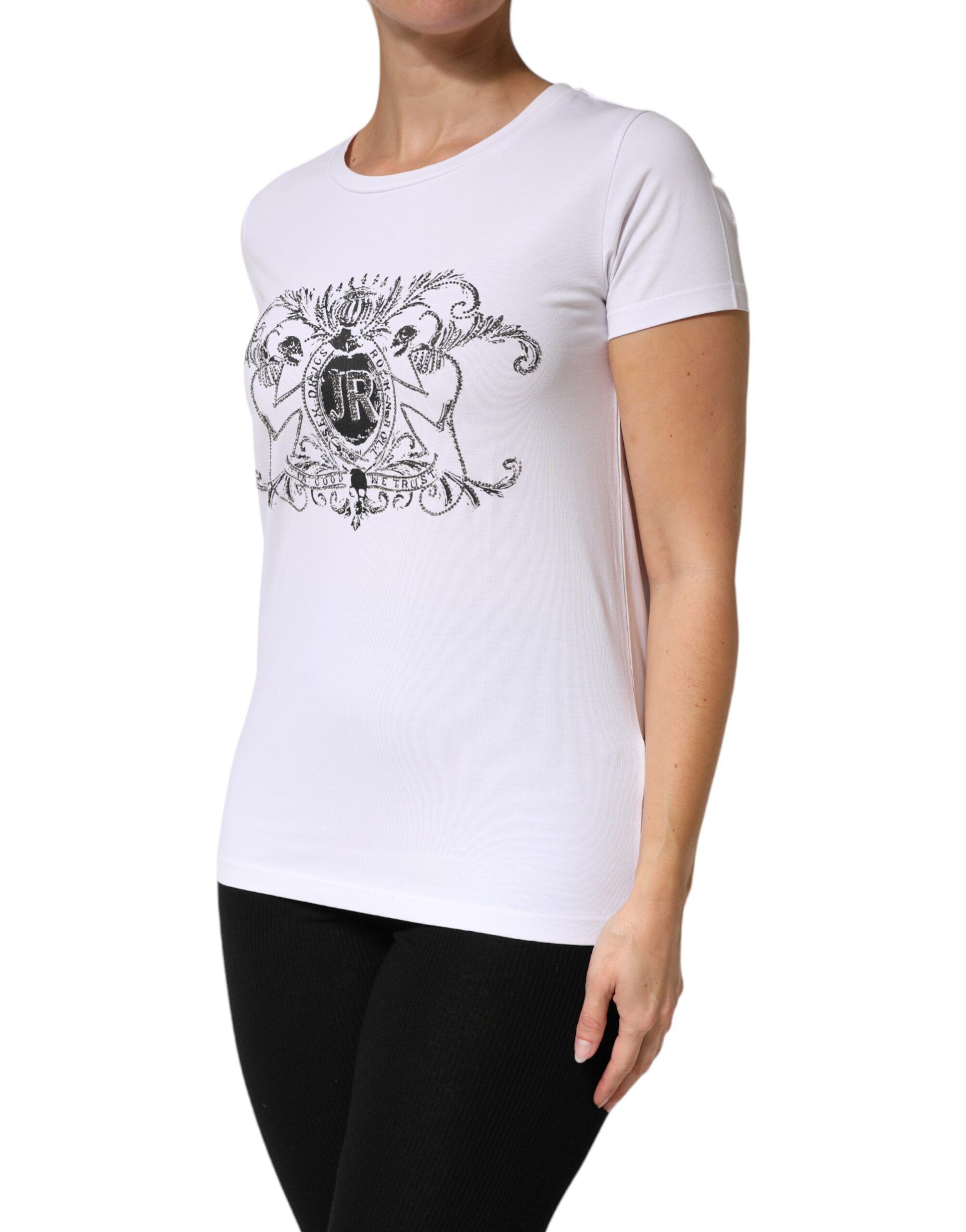 Printed Cotton Stretch Crew Neck Women's T-shirt (Pre-Owned) - John Richmond - Modalova