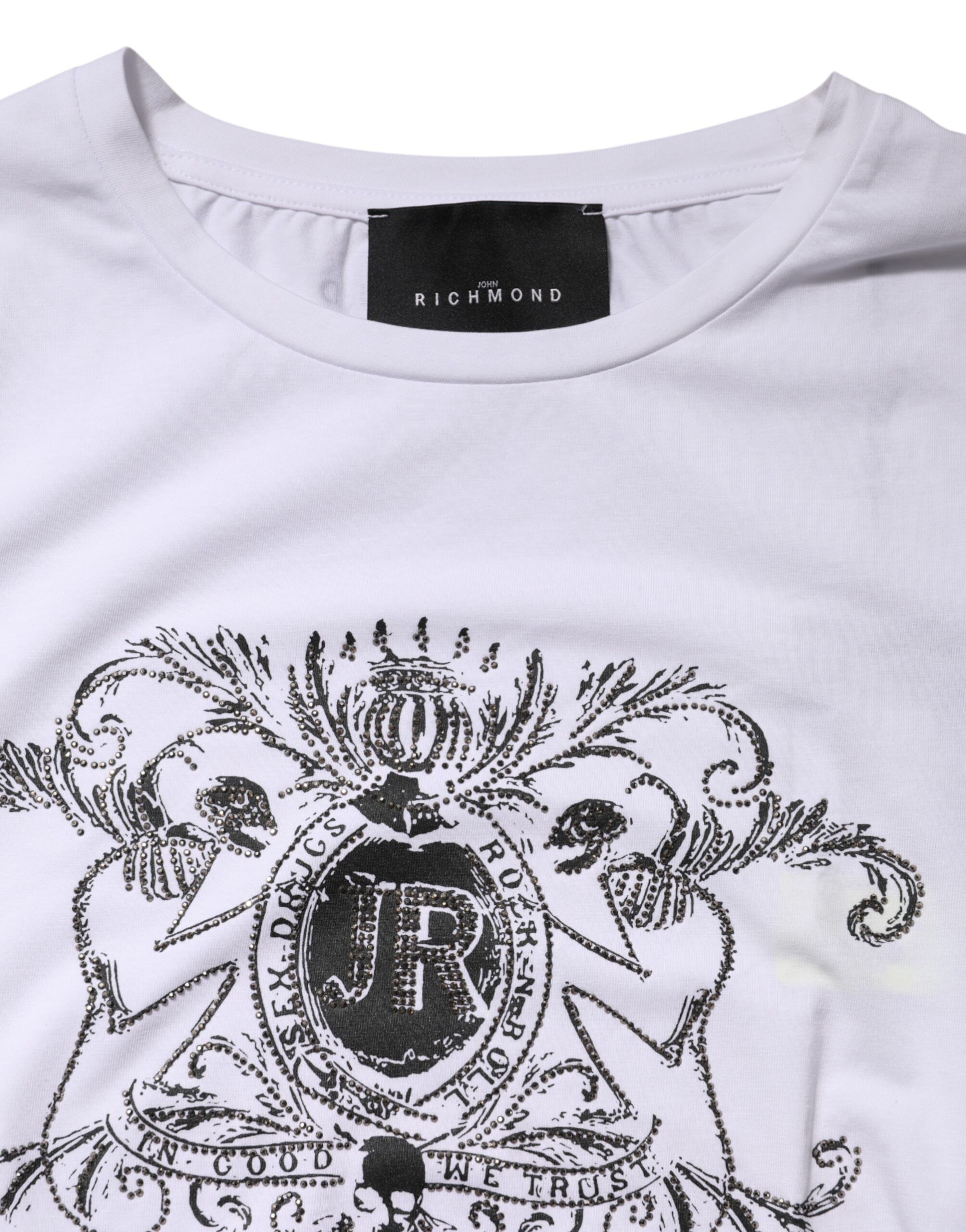 Printed Cotton Stretch Crew Neck Women's T-shirt (Pre-Owned) - John Richmond - Modalova