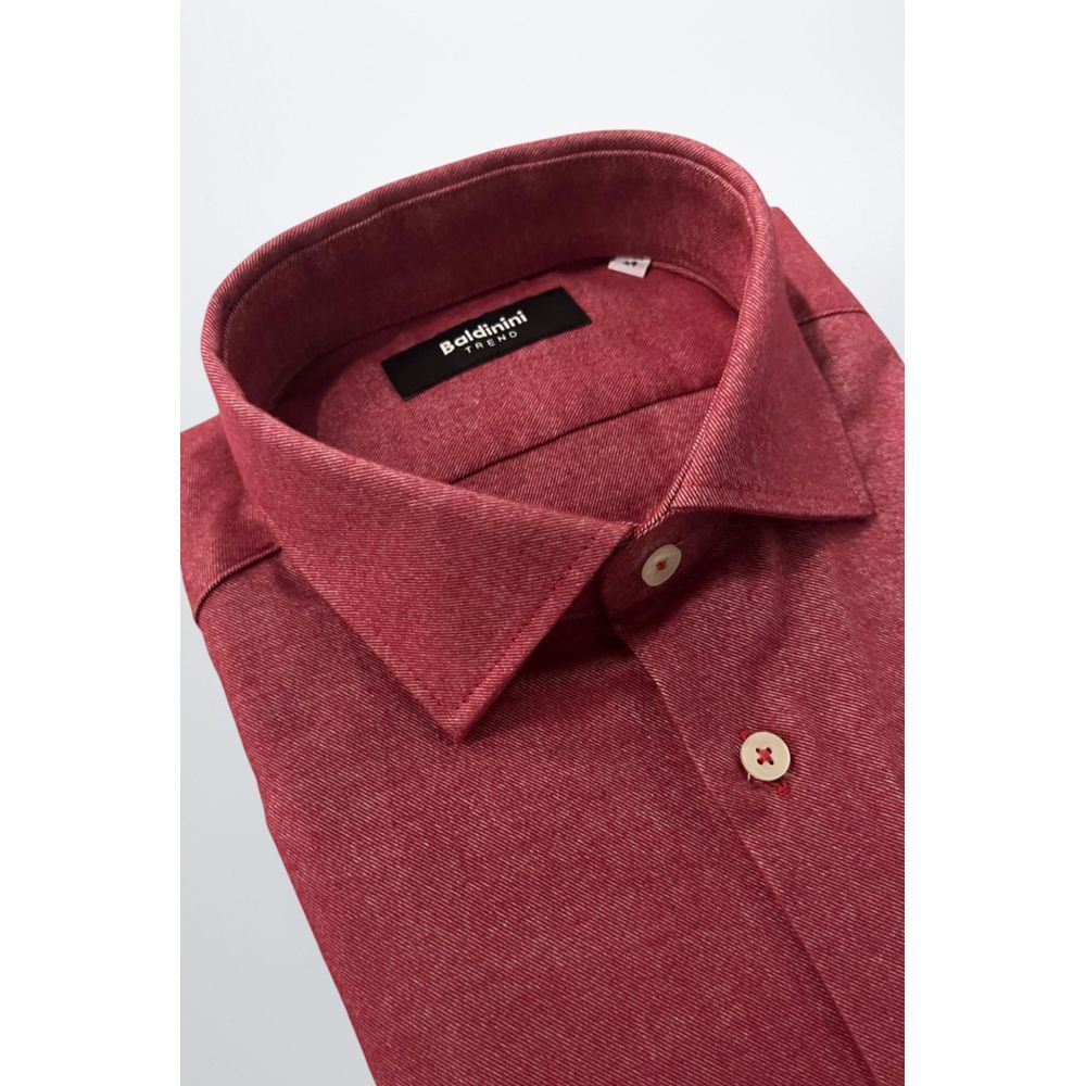 Red Cotton Men's Men's Shirt - Baldinini Trend - Modalova
