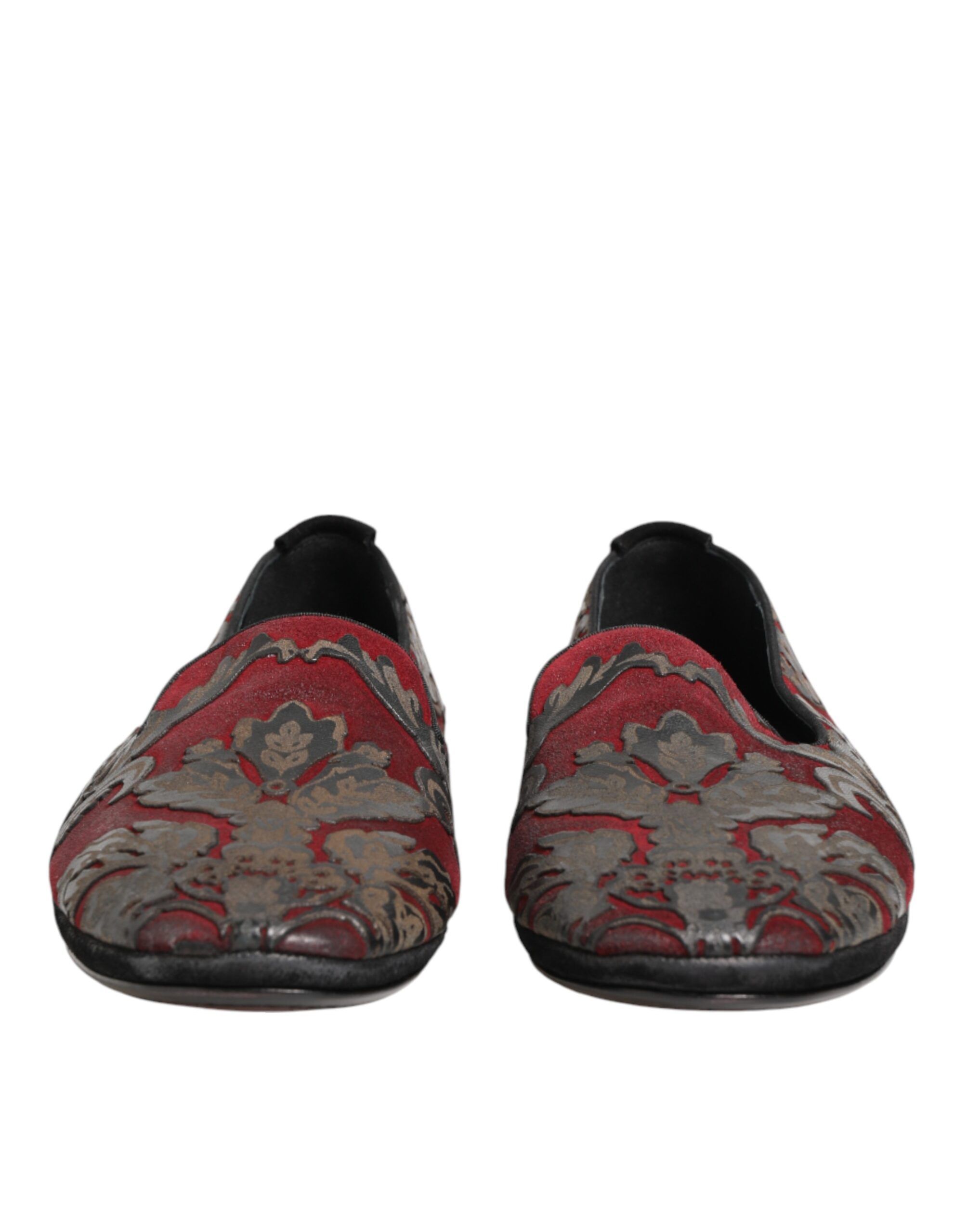 Jacquard Leather Slip On Loafer Men's Shoes - Dolce & Gabbana - Modalova