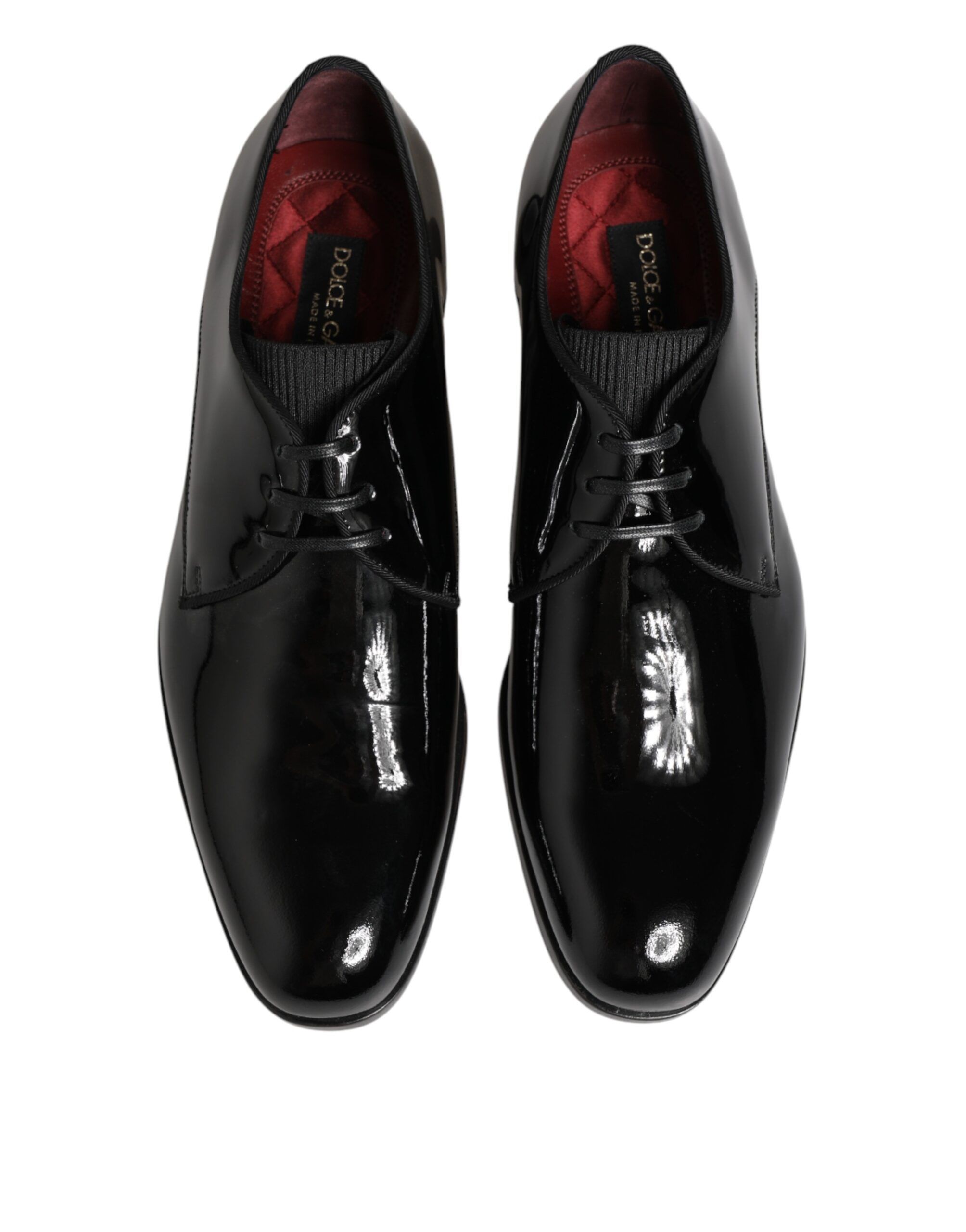 Calfskin Leather Derby Dress Men's Shoes - Dolce & Gabbana - Modalova