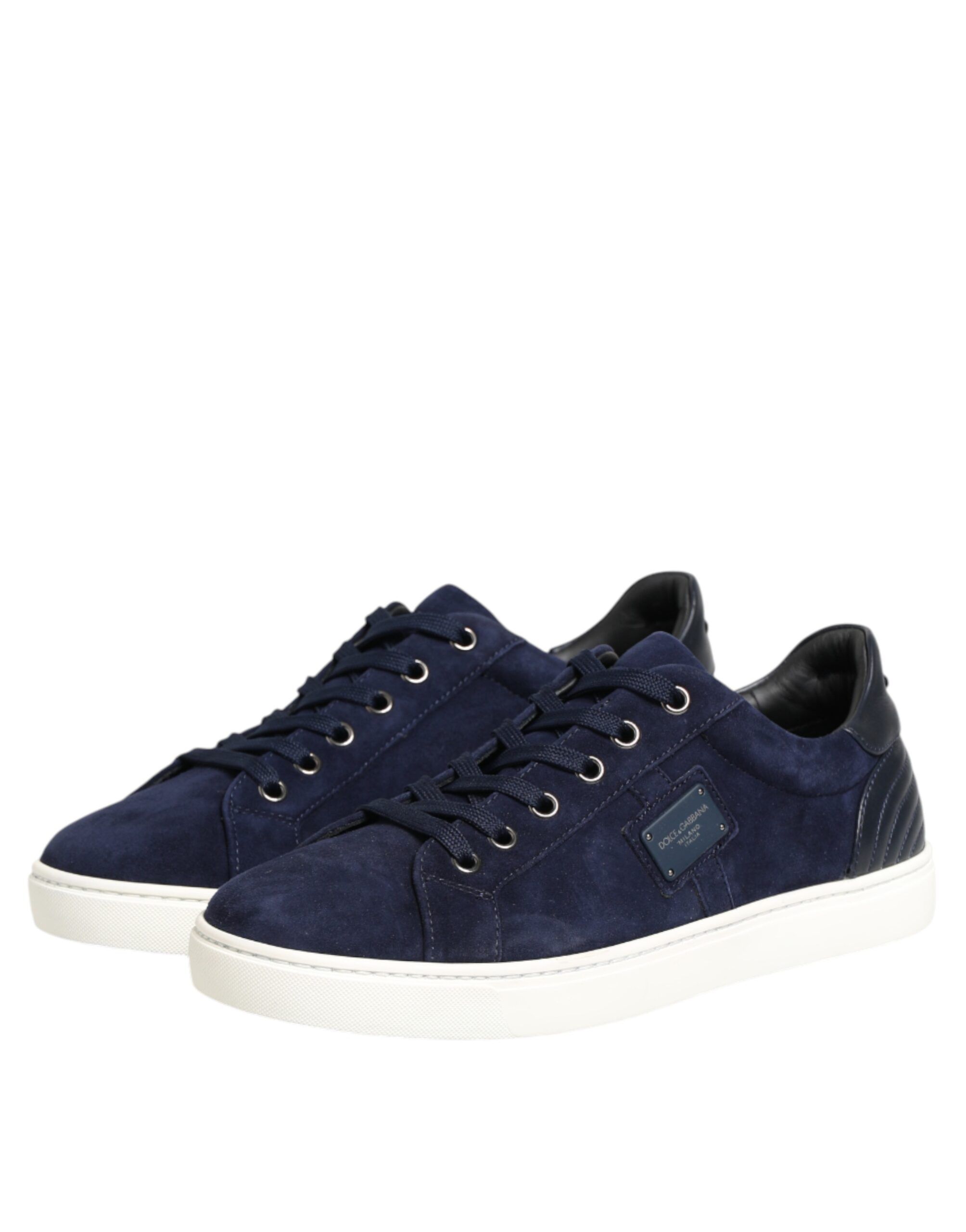 Leather Suede Low Top Sneakers Men's Shoes - Dolce & Gabbana - Modalova